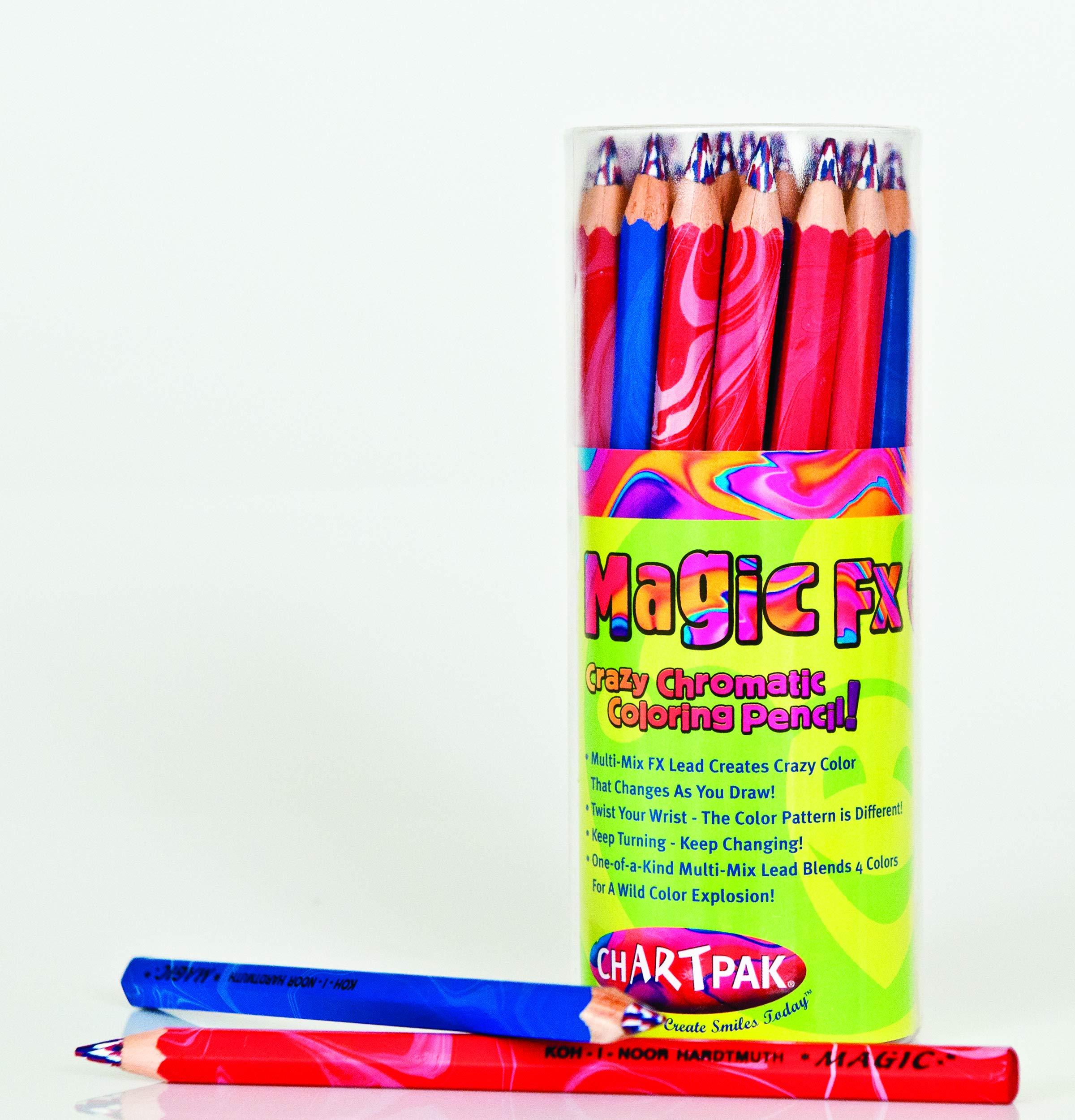 Koh-I-Noor Magic FX 30-Colored Pencils - Blue & Red Set for Artists & Students
