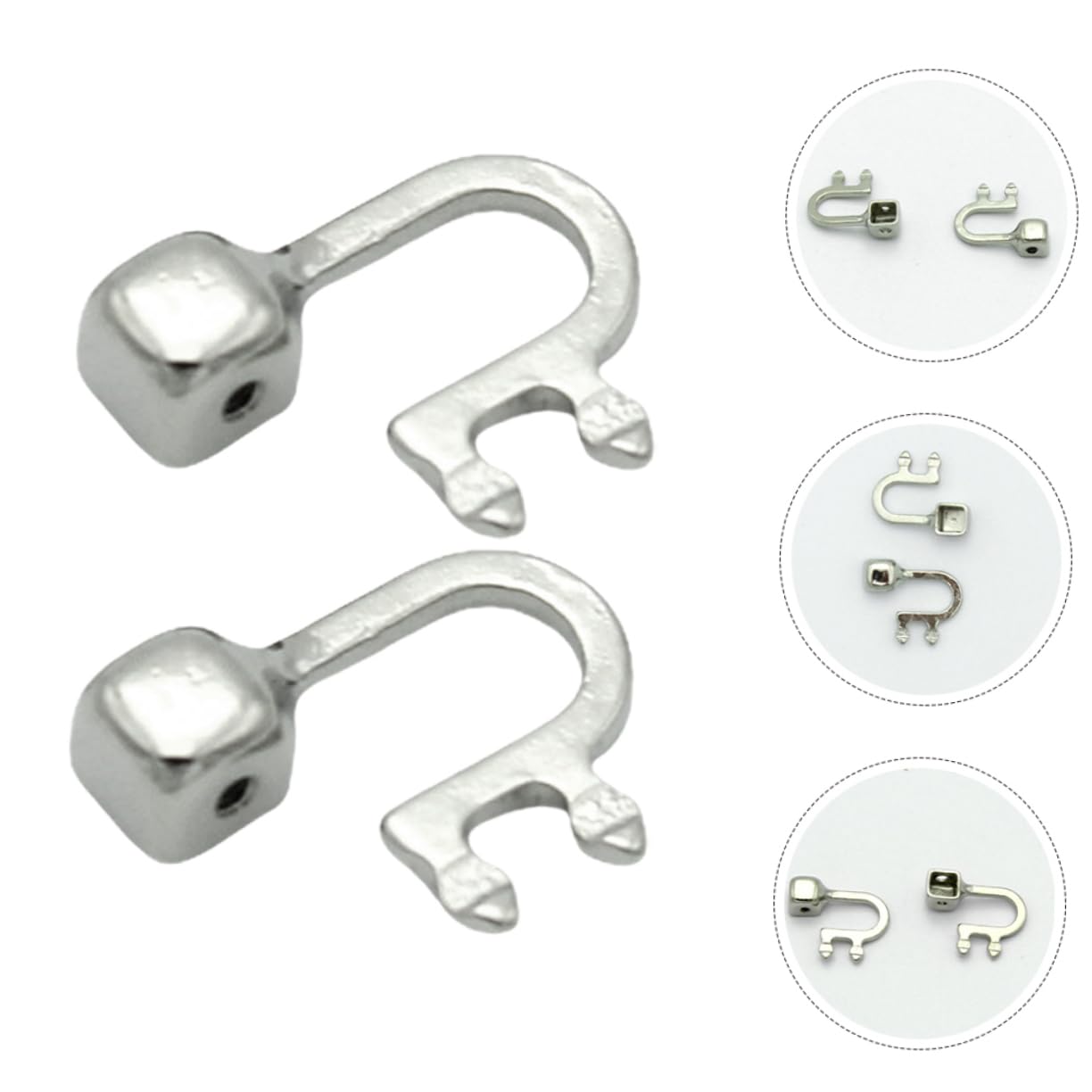 Healvian 5 Pairs Interchangeable Nose Pad Holders for Glasses - Comfortable Eyeglass Frame Accessories, Nose Pad Arms & Mats - Perfect for Reading, Computer Use & Daily Wear