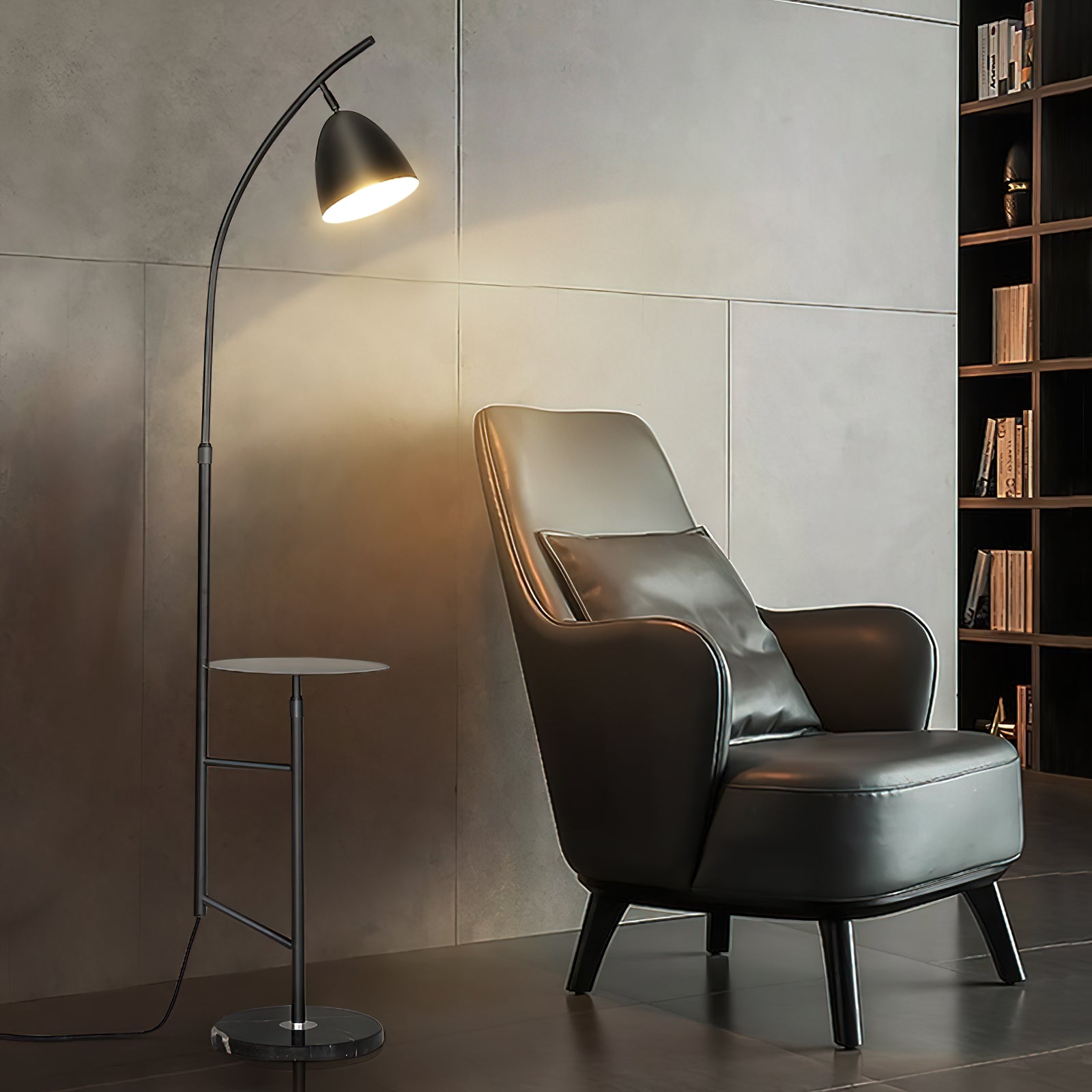Modern LED Fishing Floor Lamp with Adjustable Brightness - Perfect for Reading, Living Room, and Bedroom Lighting