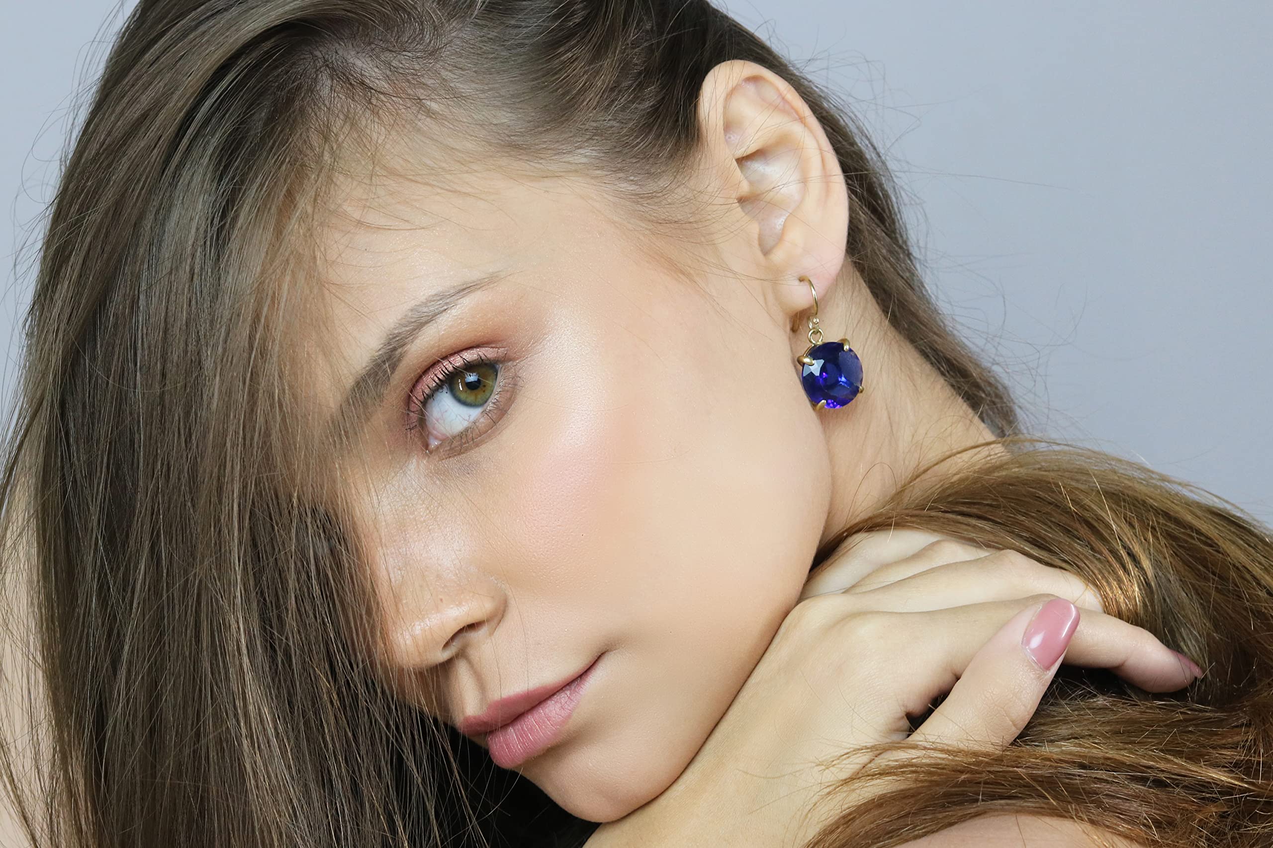 Exquisite Gold Sapphire Dangling Earrings for Women – Elegant Blue Statement Jewelry, Perfect Birthday & Anniversary Gift – Fine Jewelry with Luxury Gift Box | Wedding, Party & Special Occasion Accessories