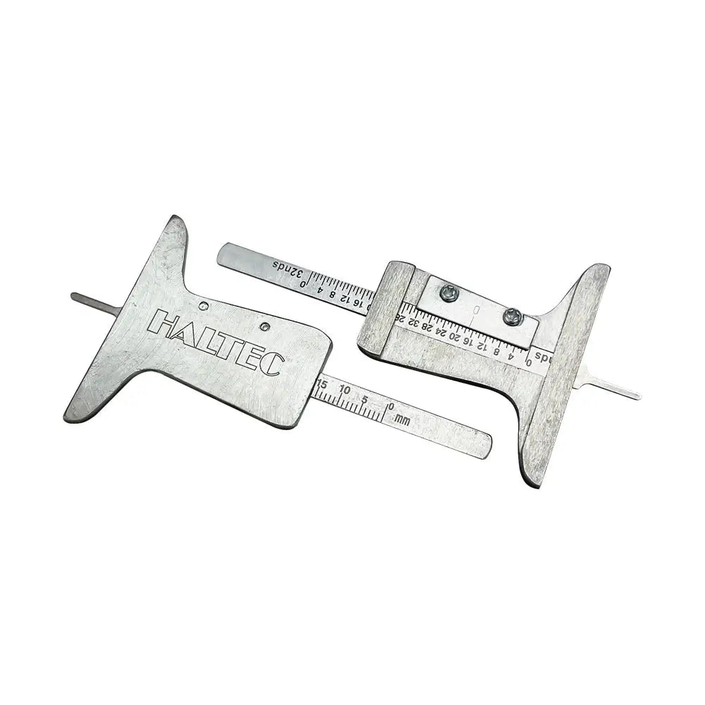 Haltec N 1420H Metal Truck Tire Tread Depth Gauge - Heavy Duty Tire Tread Measurement Tool for Commercial Vehicles, Semi Trucks & Trailers - Perfect for Fleet Maintenance & Safety Inspections
