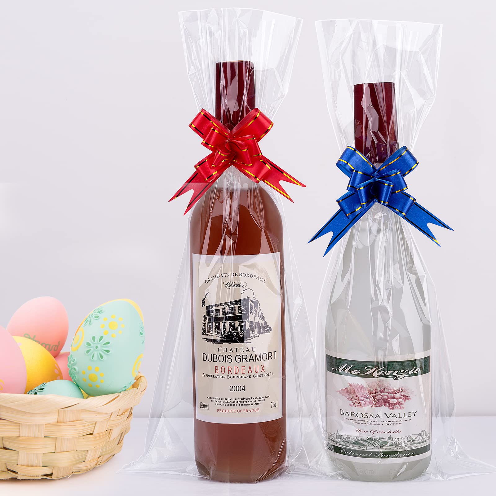 Awpeye 25-Pack Clear Cellophane Gift Bags (2 Mil Thick) - Perfect for Mugs, Wine Bottles & Small Baskets | Great for Party Favors, Wedding Gifts & Retail Packaging