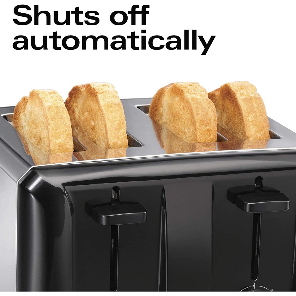 Hamilton Beach 4-Slice Extra Wide Slot Toaster 24671 - Perfect for Bagels, Waffles & Thick Slices - Ideal for Breakfast, Brunch & Family Dining