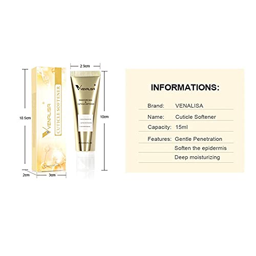 Venalisa 15ml Cuticle Oil & Nail Softener - Moisturizing & Strengthening Treatment for Gel Nails, Manicures & Dry Cuticles | Nourishing Care for Healthy Nails & Skin | Perfect for Home & Salon Use