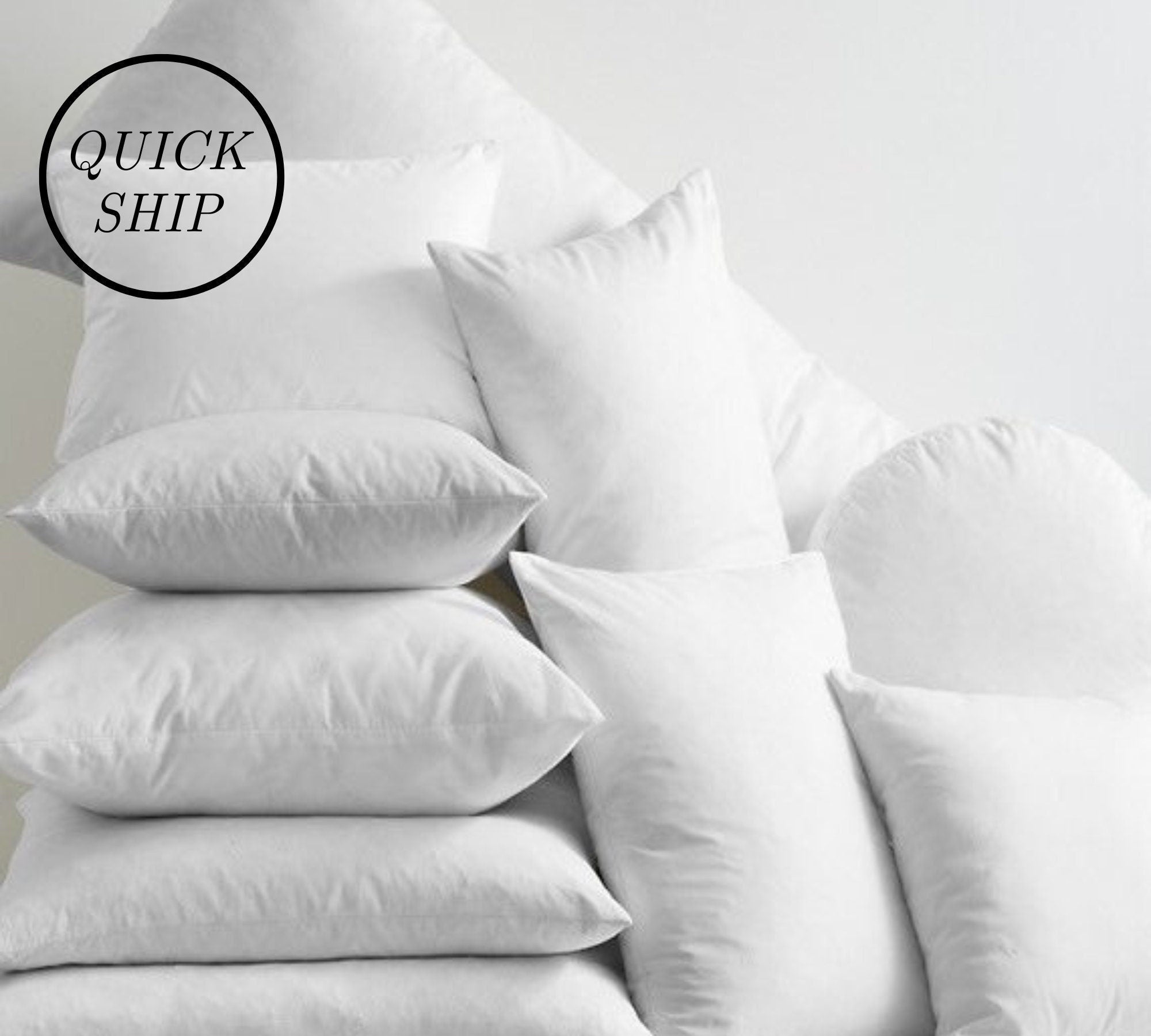 Premium Heavyweight Feather Down Pillow Insert - Ultra Soft & Supportive for Side, Back, and Stomach Sleepers - Perfect for Bedroom, Guest Room, and Travel