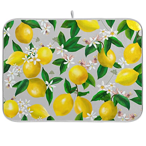 Yellow Lemons White Flowers