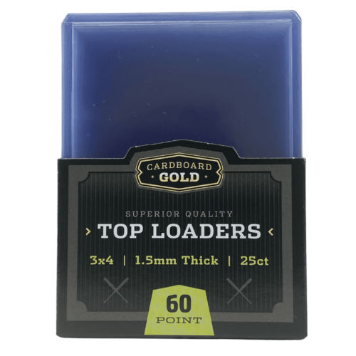 Premium Cardboard Gold 60pt Toploader Case - 40 Count for Trading Cards, Collectibles & Sports Memorabilia Storage - Perfect for Pokemon, MTG, Yu-Gi-Oh! & Sports Card Protection