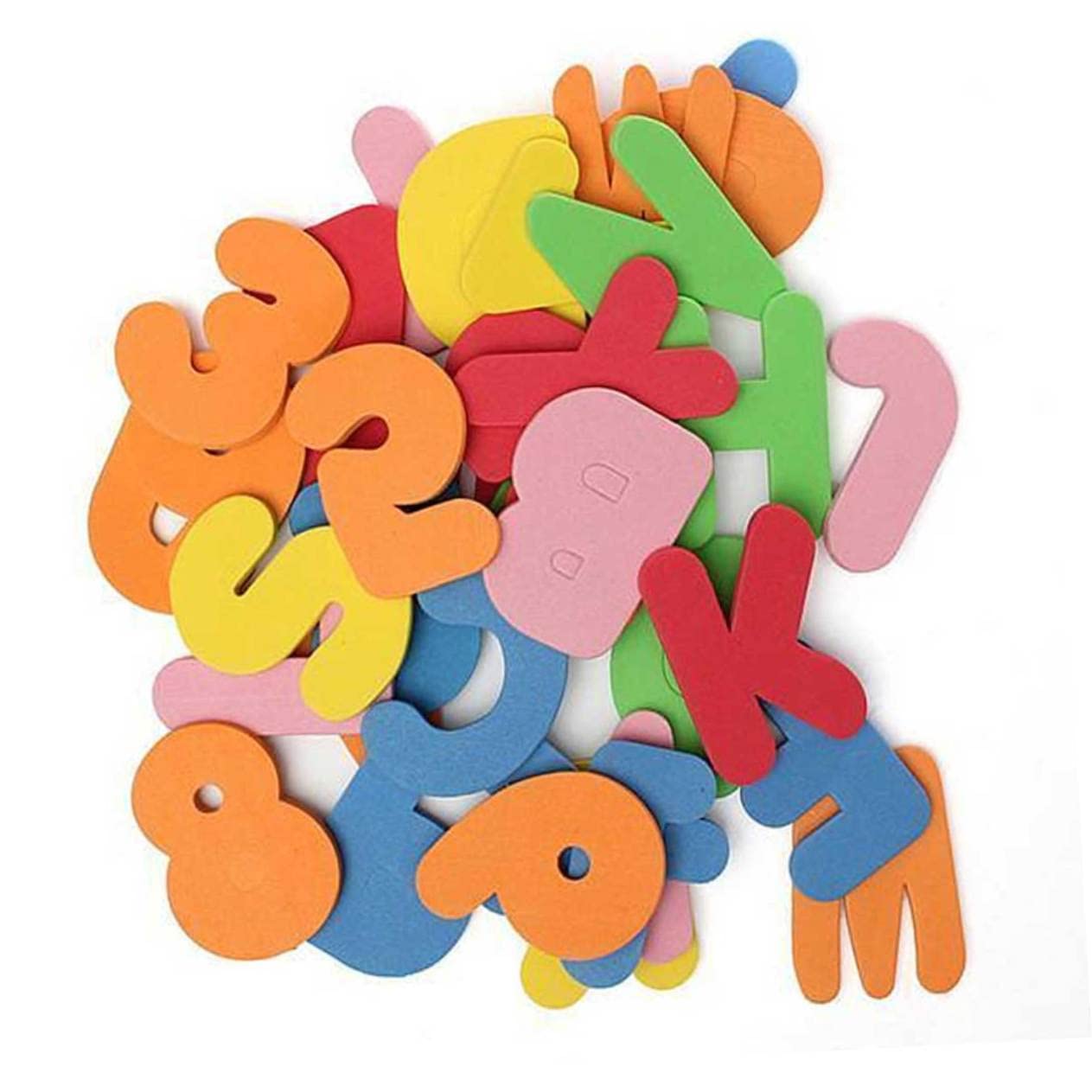 ORFOFE 2 Sets Alphabet & Number Foam Bath Toys for Toddlers - Fun Bathtime Learning Letters A-Z & Numbers 1-10, Non-Toxic Bathing Toys for Kids | Perfect for Early Education & Sensory Play in Tub