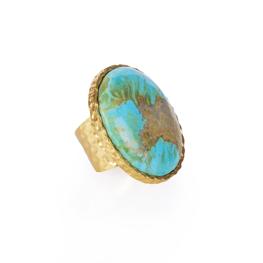 Turquoise Statement Ring for Women - Elegant Boho Jewelry for Parties, Weddings & Everyday Wear