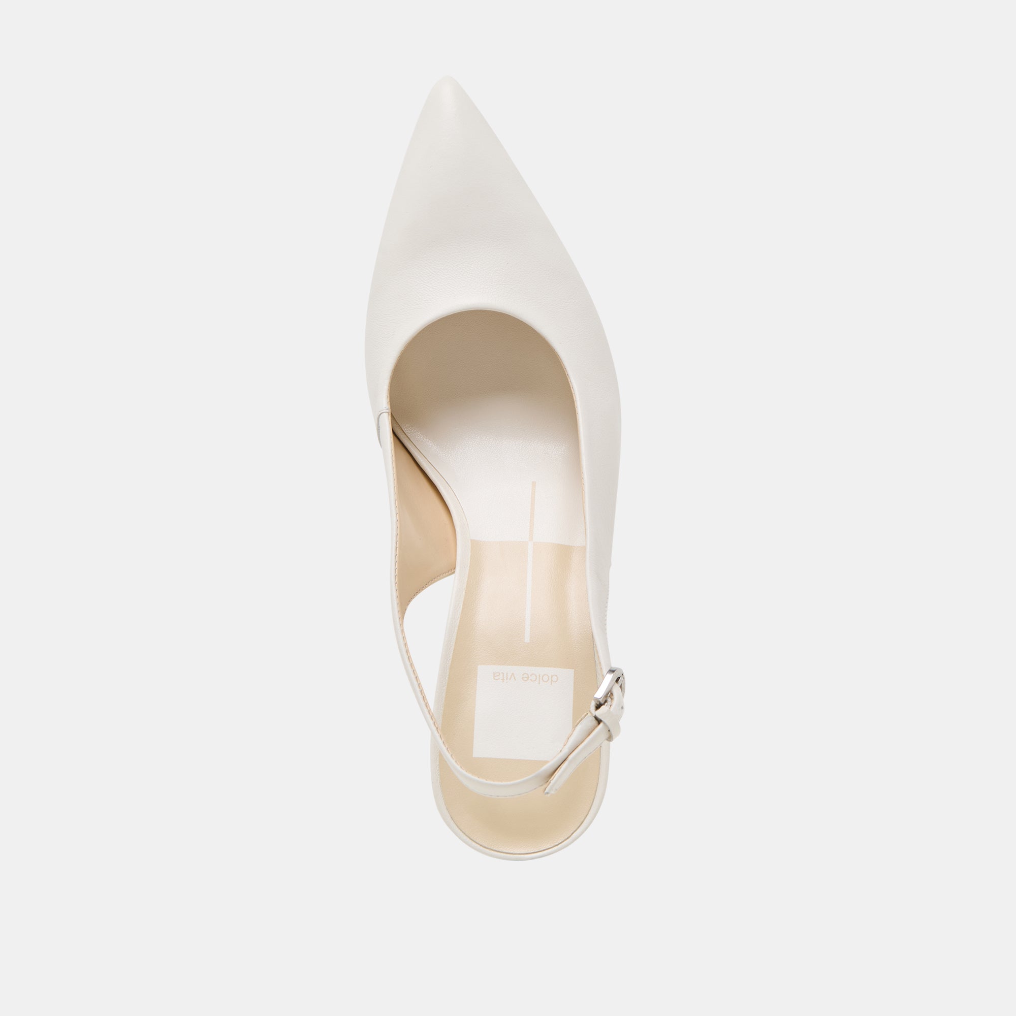 ELASI Women's White Leather Heels - Elegant High Heel Pumps for Office, Party & Special Occasions