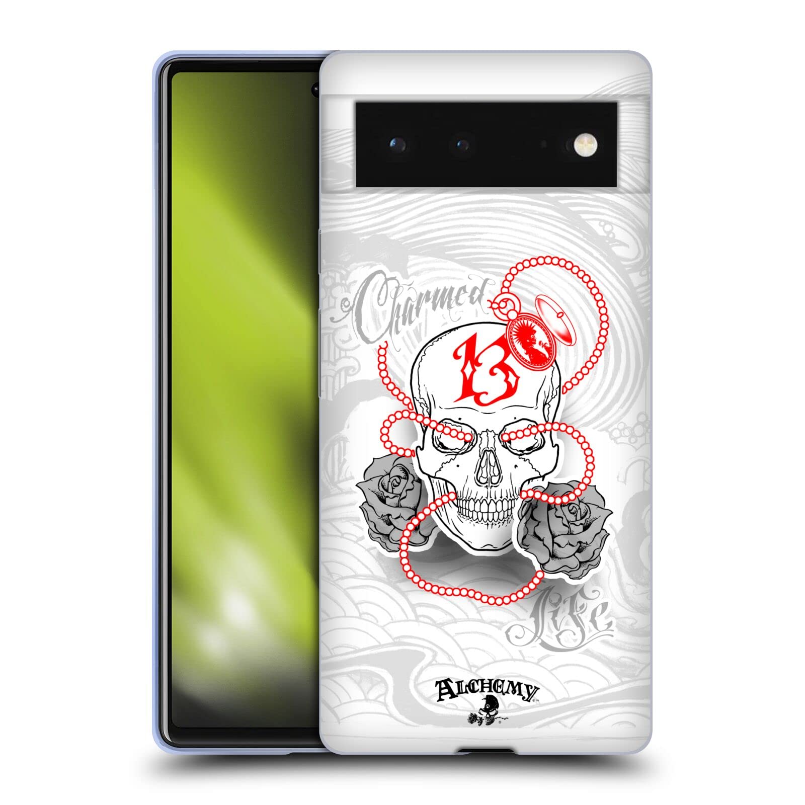Alchemy Gothic Skull Case for Google Pixel 6 - Charmed Life Locket Design for Gothic Fashion