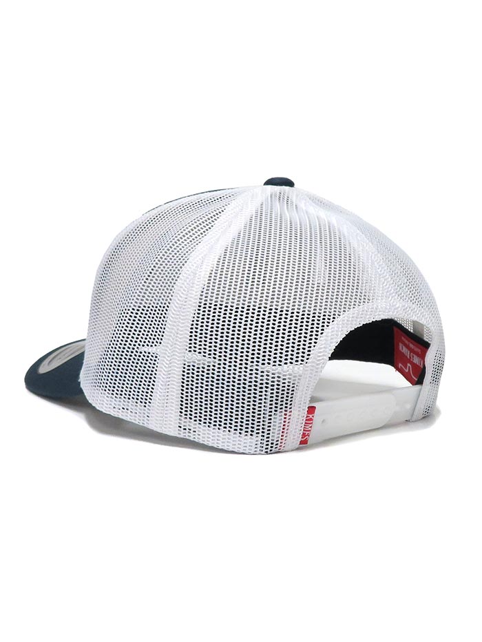 Kimes Ranch American Trucker Mesh Back Baseball Cap - Navy Blue Adjustable Hat for Men & Women - Perfect for Outdoor, Driving, and Casual Wear