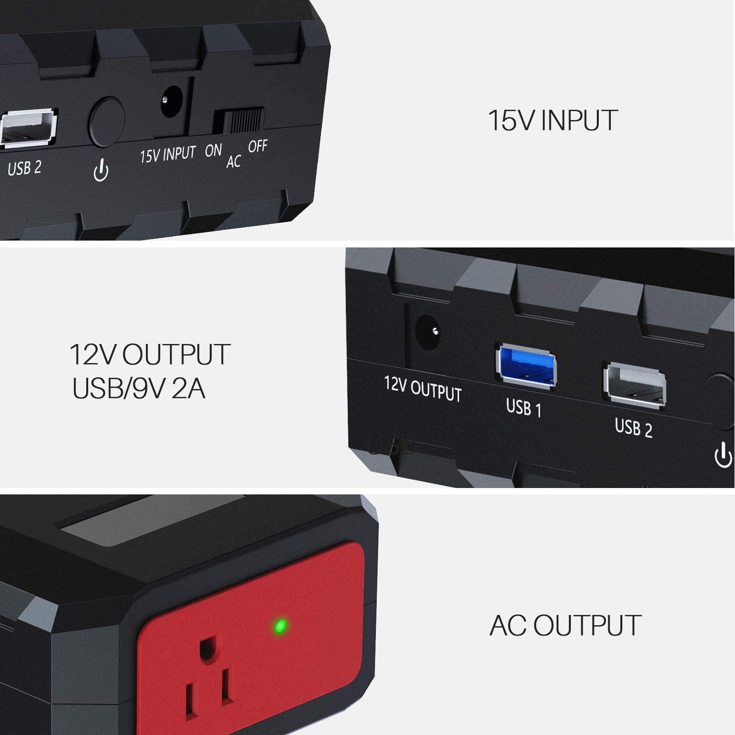 SinKeu 88.8Wh 65W Portable Laptop Charger with 40W Solar Panel - High Capacity Power Bank for HP, Dell, MacBook, Notebooks | Perfect for Camping, Travel & Emergency Power Backup