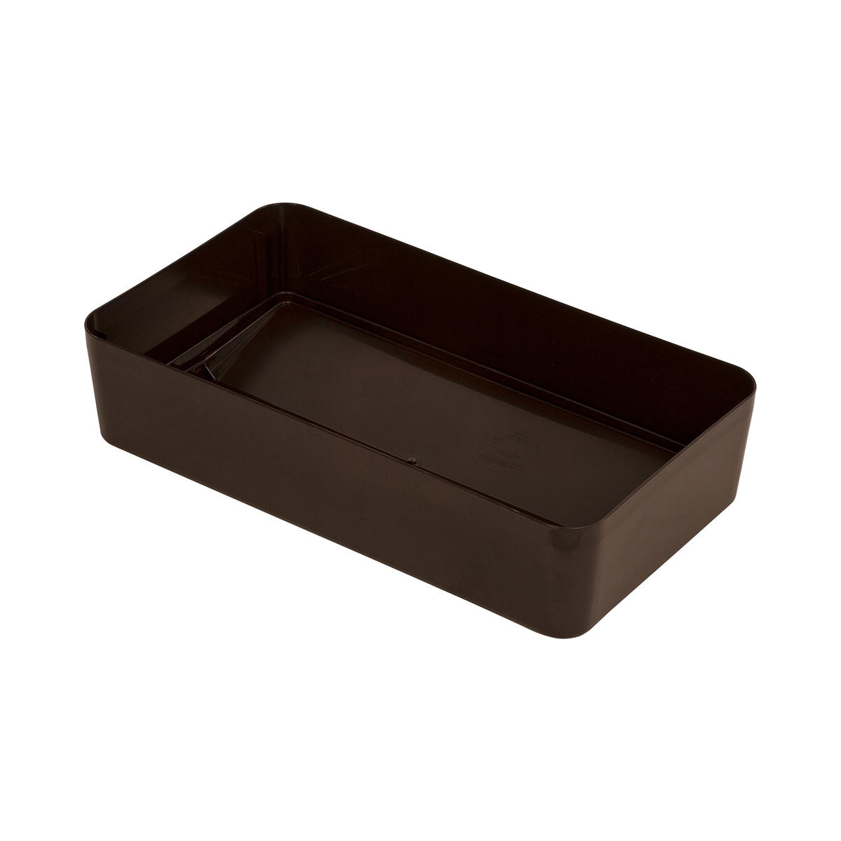 Carlisle 34202469 TrimLine Rectangle Swing Top Trash Can with Lid - Dark Brown Waste Container for Kitchen, Bathroom, Office & Outdoor Use