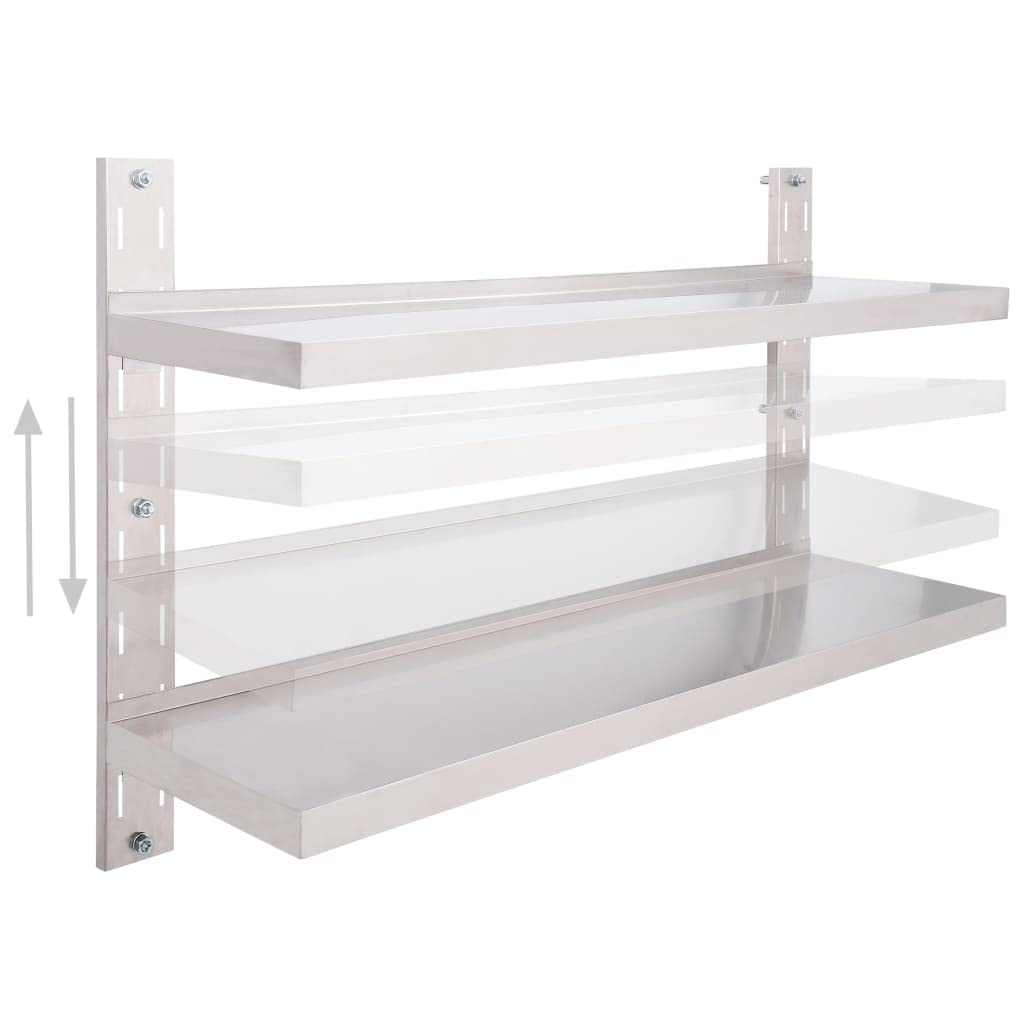 2-Tier Floating Wall Shelf - 47.2