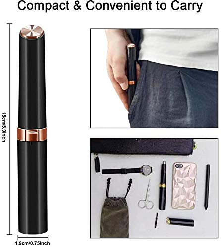 Painless Battery-Powered Nose & Ear Hair Trimmer for Men - Rechargeable & Waterproof Grooming Tool | Perfect for Travel, Home, Gym & Personal Care Routine