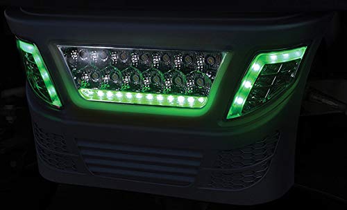 RHOX Golf Cart LED Light Bar Bumper Kit for Club Car Precedent with Accent Lights - Off-Road Lighting Upgrade for Night Driving & Trail Adventures