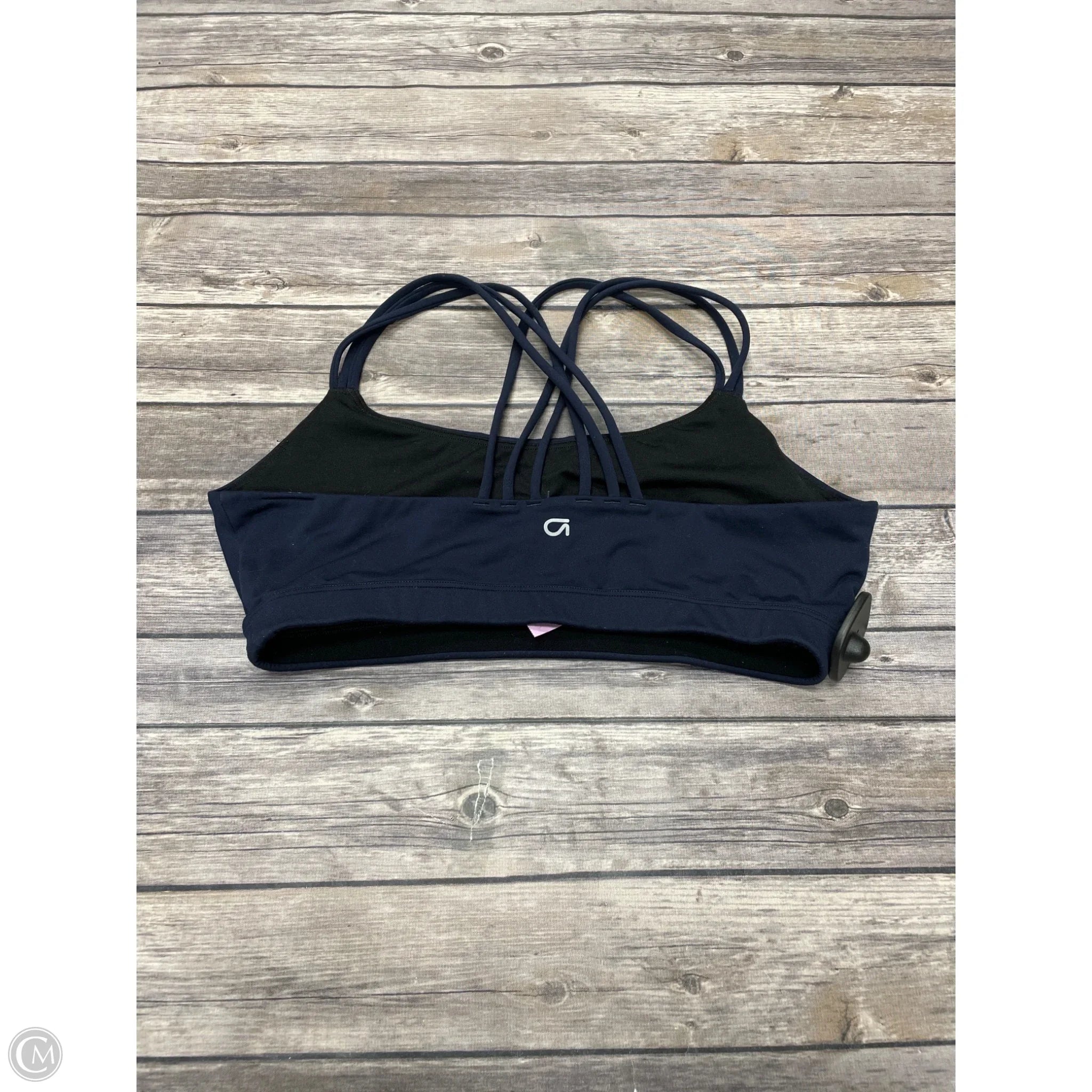 GapFit Women's Athletic Sports Bra - Medium, Navy Blue - High Support for Running, Yoga & Workouts