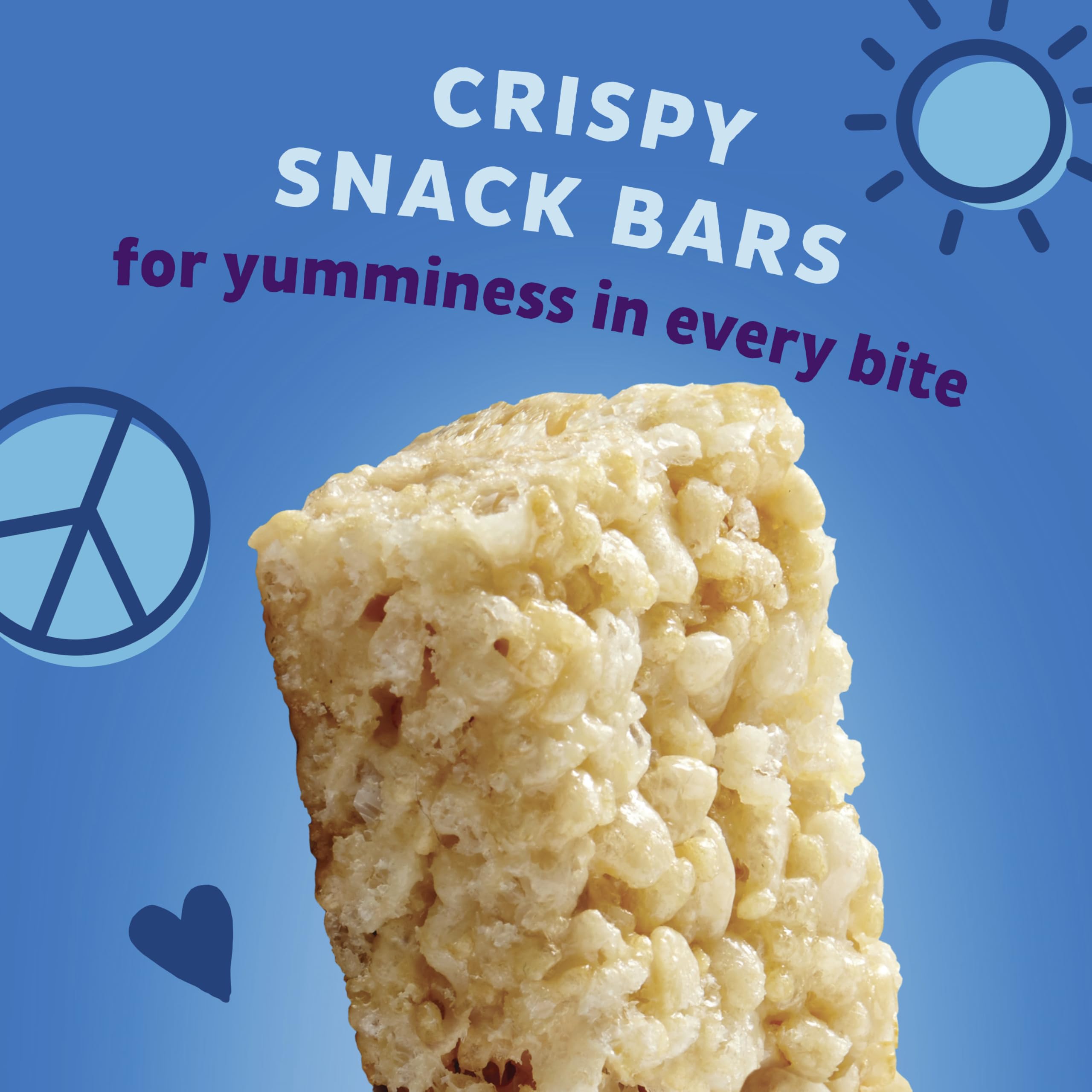 Annie's Organic Original Crispy Snack Bars - Gluten Free, Non-GMO, 3.9 oz (5 Count) - Healthy Kids Snacks for Lunch Box, School, Travel & On-The-Go