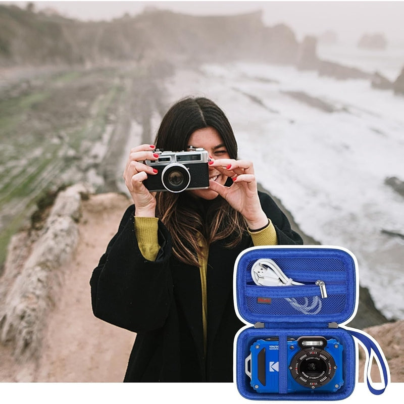 Waterproof Carrying Case for Kodak PIXPRO WPZ2 & OM System TG-6 Cameras - Durable Protective Pouch for Underwater Photography, Travel & Outdoor Adventures