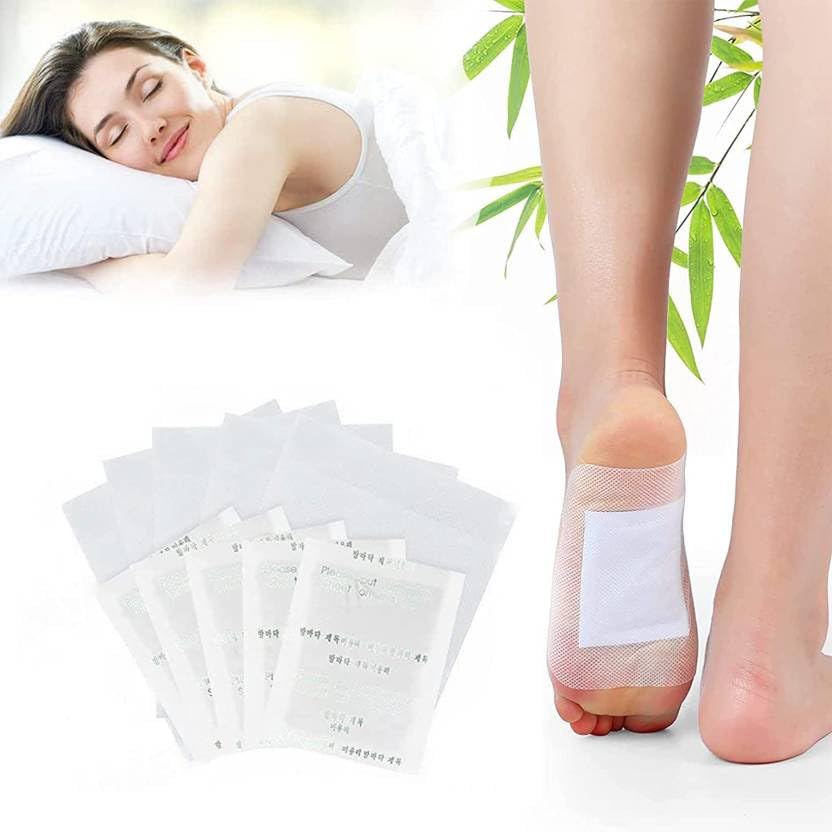 ENJOYMART Detox Foot Patches - Natural Cleansing & Toxin Removal Foot Pads for Men & Women | Stress Relief & Better Sleep | 20 Patches per Box | Perfect for Nighttime Use, Travel & Post-Workout Recovery