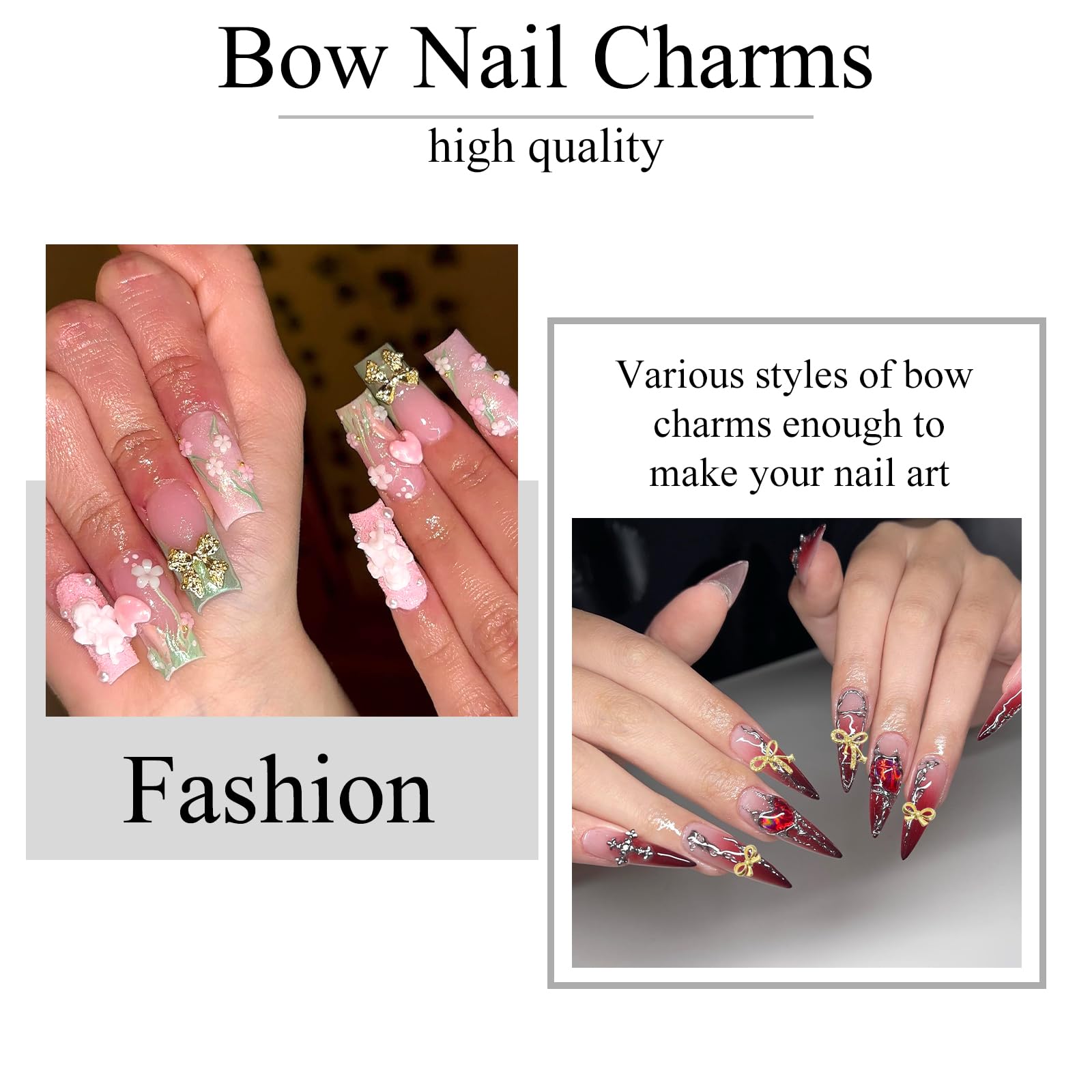 3D Gold Bowknot Nail Charms Kit - 70PCS Bow Nail Art Decorations with Glue Gel & Tweezer for DIY Nails, Manicure, and Crafting - Perfect for Parties, Weddings, and Salon Nail Designs