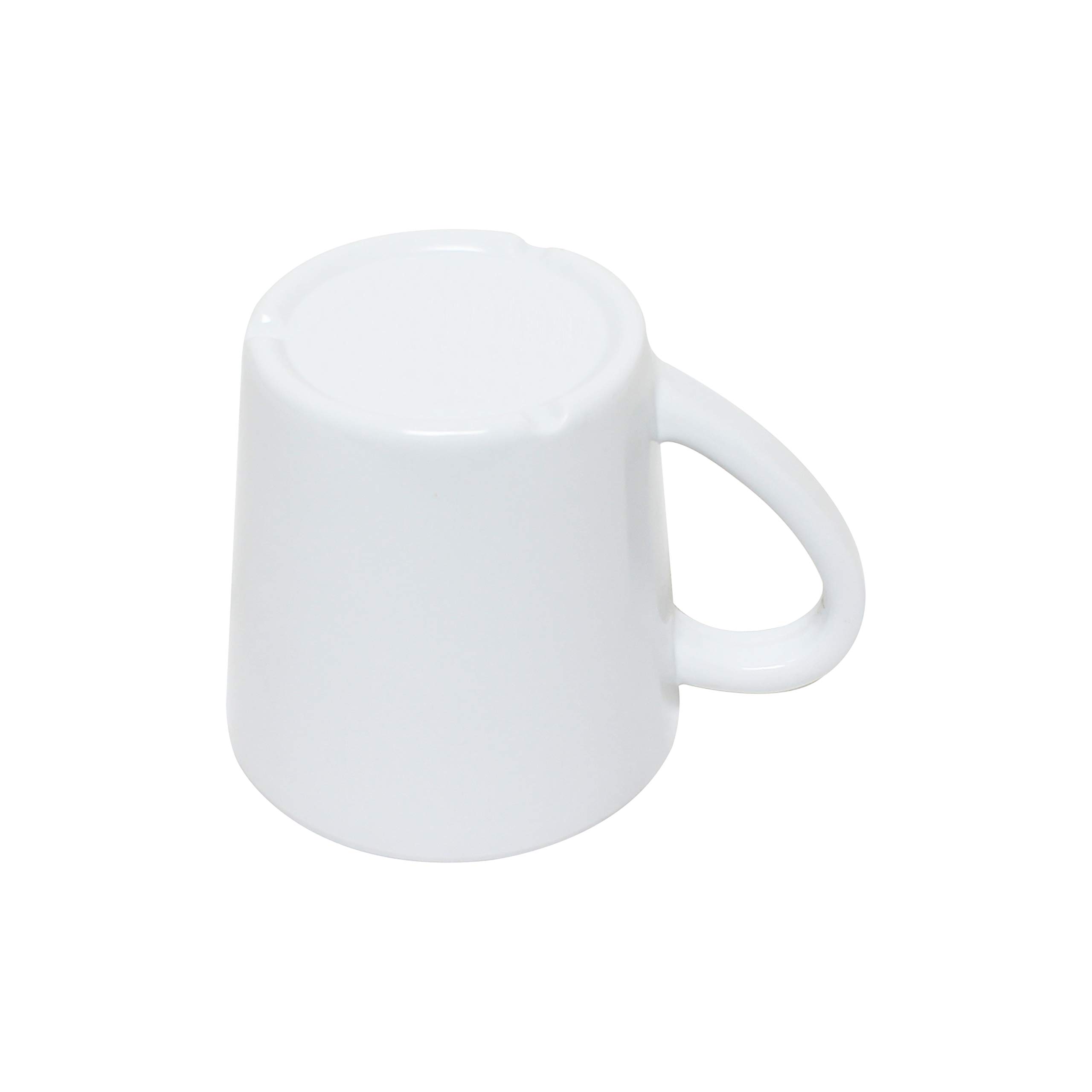 Thunder Group White Melamine 3.125 Inch 7 oz Coffee Mug - Set of 12 Durable Cups for Restaurants, Cafes & Outdoor Dining