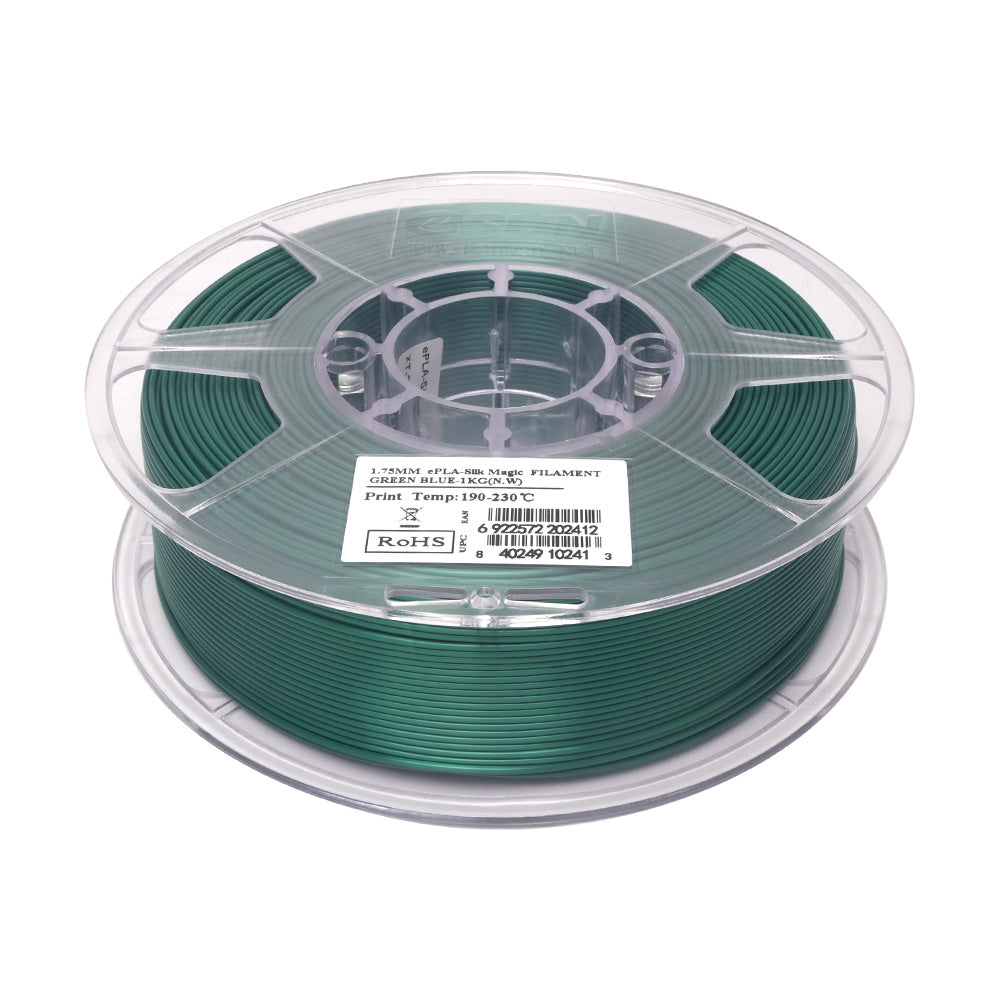 eSun eSilk Magic PLA Filament 1.75mm 1kg Spool - High Gloss Silk 3D Printer Filament for Smooth Prints - Perfect for Cosplay, Jewelry & Decorative Models