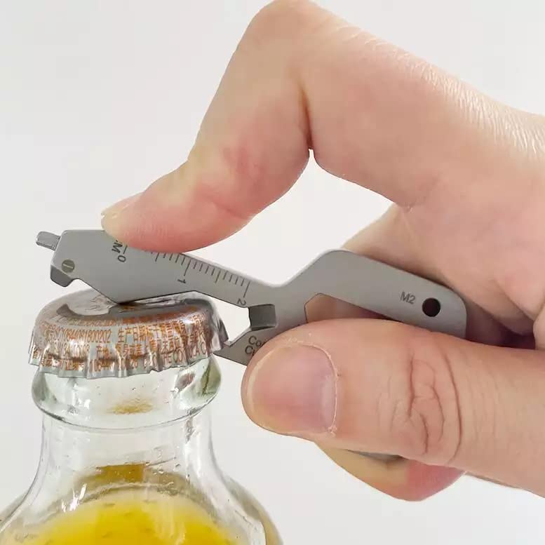 20-in-1 Multi-Tool Keychain - Compact Survival Tool Kit with Belt Loop for Camping, Hiking & Emergency Preparedness