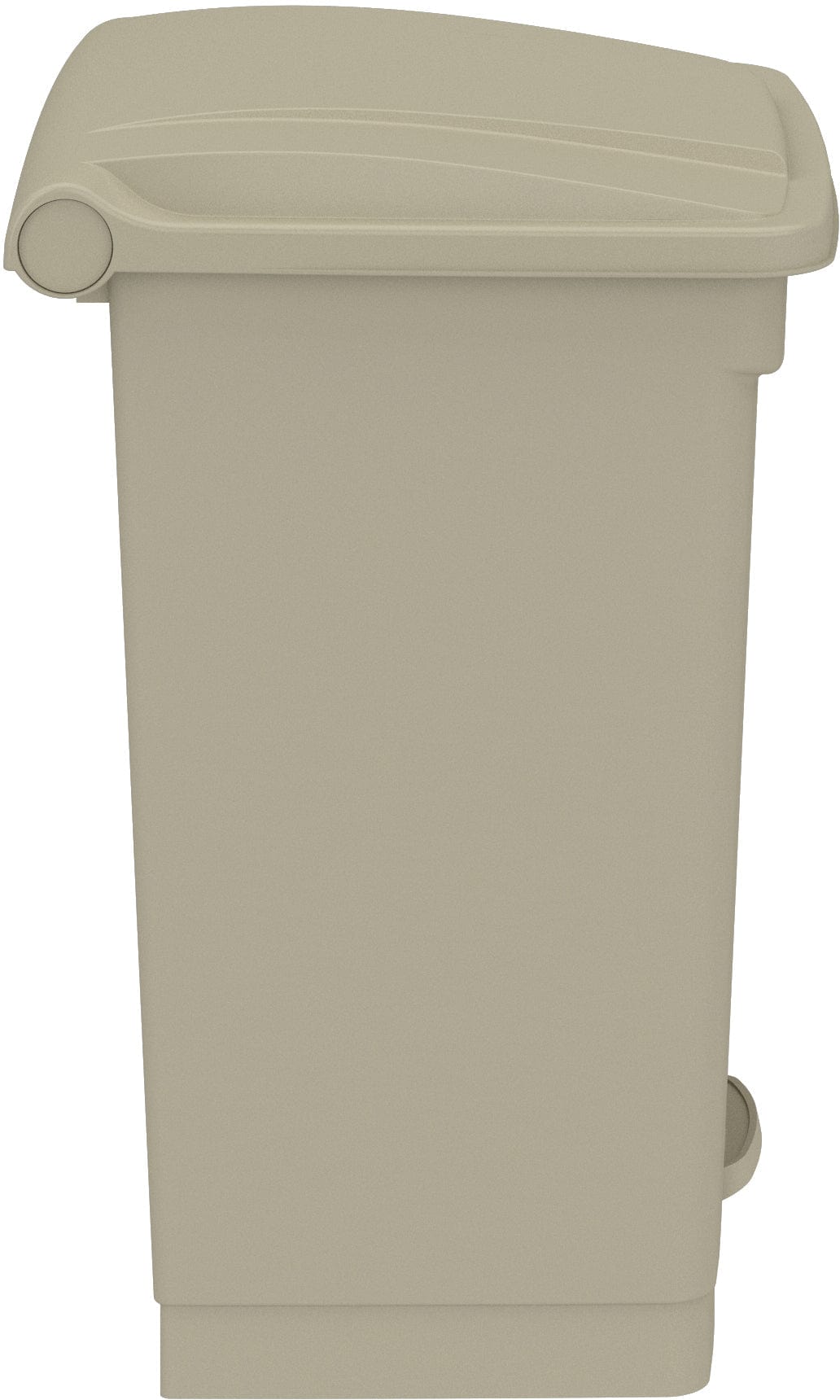 Safco 12 Gallon Plastic Step-On Trash Can with Lid - Durable Step-On Receptacle for Office, Kitchen, or Bathroom Waste Disposal [Model 9925]