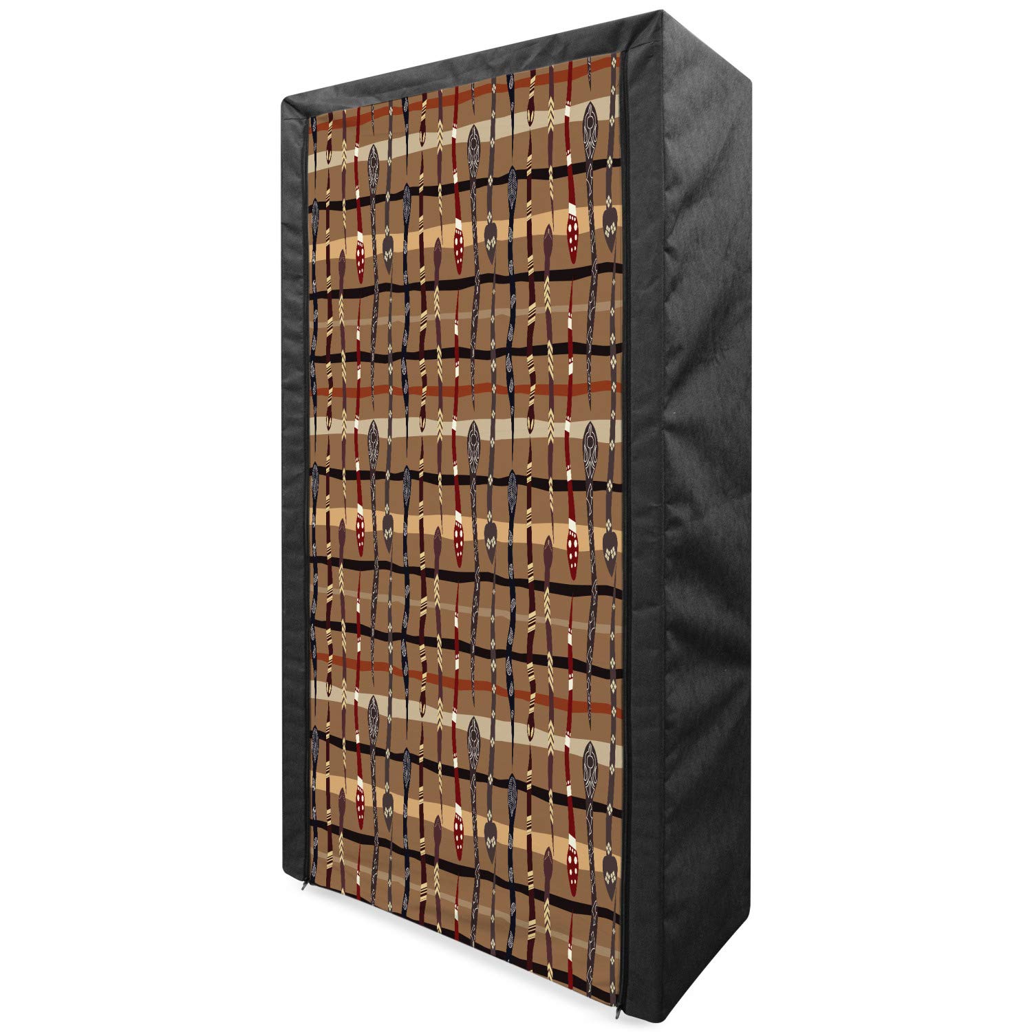 Ambesonne Tribal Portable Fabric Wardrobe - 33.5