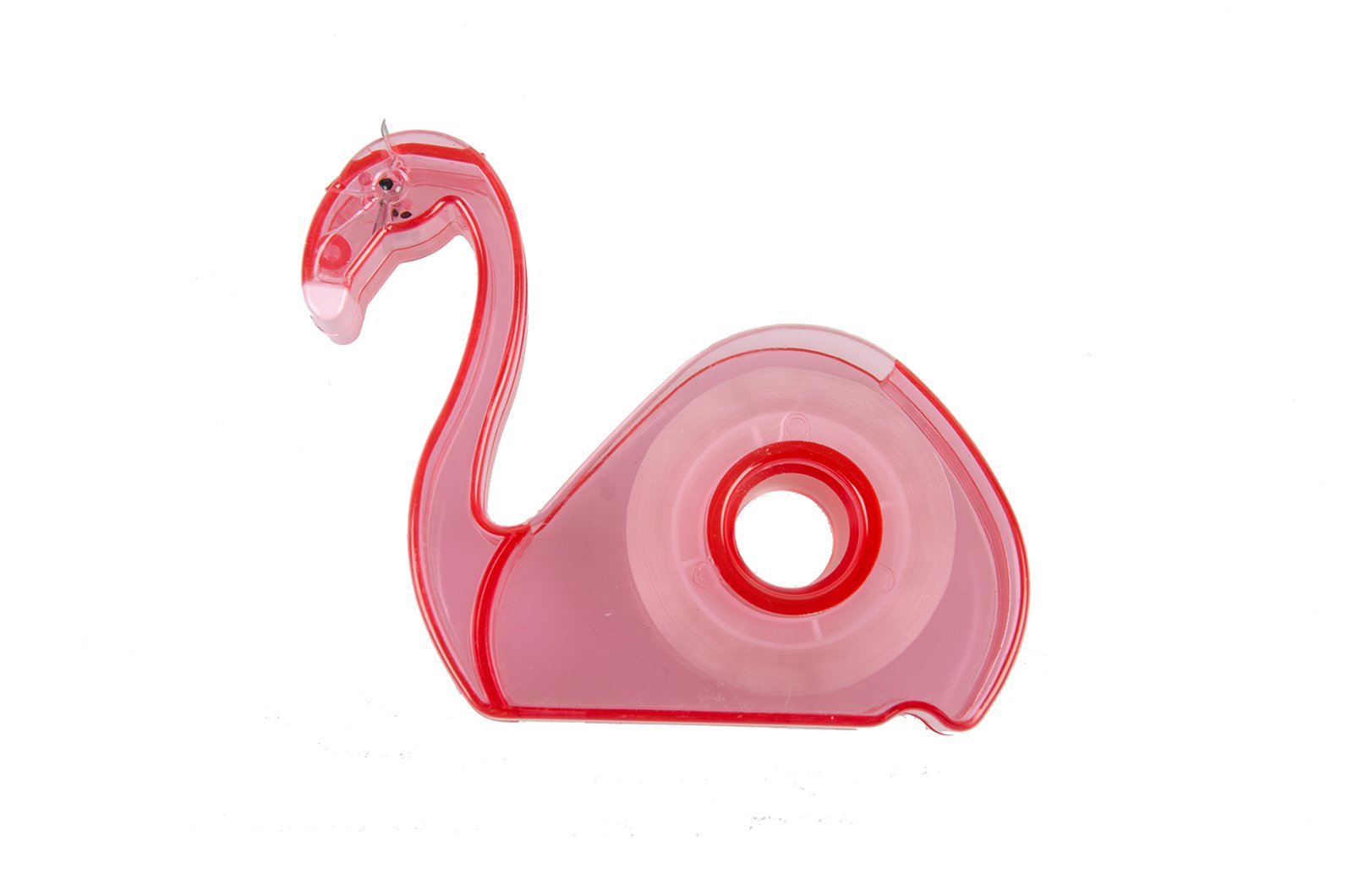 Flamingo Tape Dispenser - Pink Plastic Desktop Sticky Tape Holder for Home, Office & School Stationery Supplies | Cute Novelty Gift for Women, Girls & Teachers | Perfect for Wrapping, Crafting & Organizing