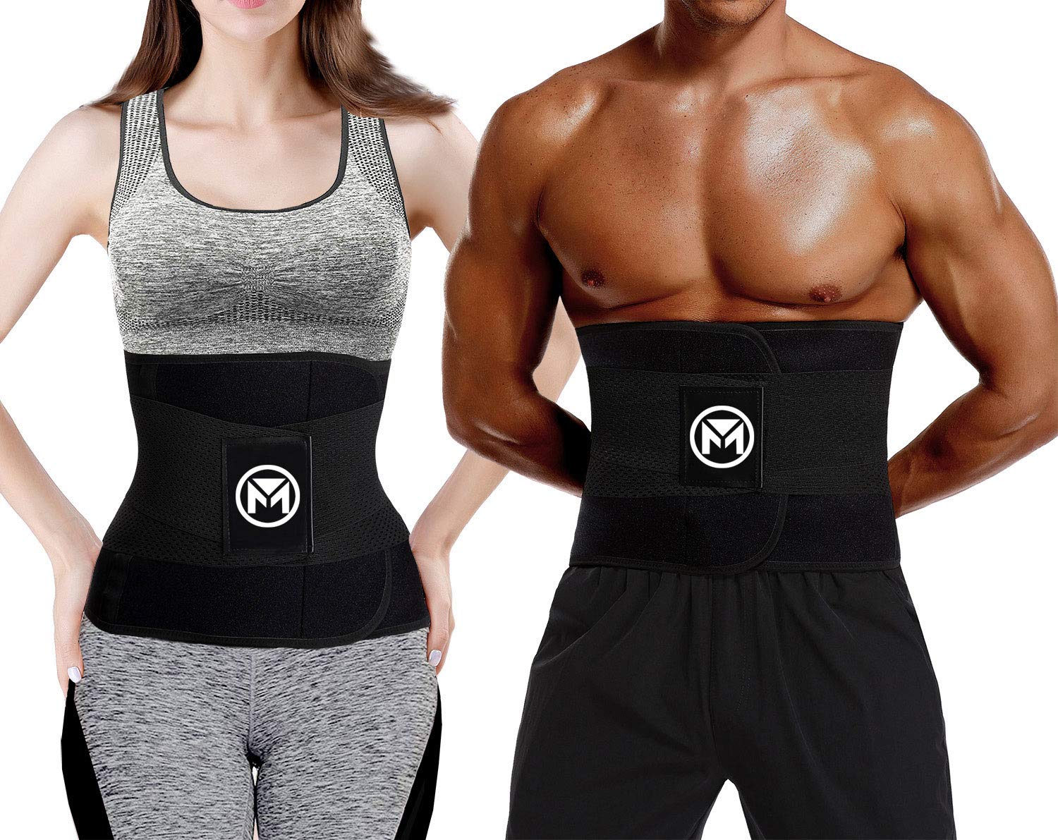 Moolida Waist Trainer Belt for Women & Men - Slimming Waist Trimmer, Workout Belt & Back Support - Perfect for Gym, Weight Loss & Postpartum Recovery