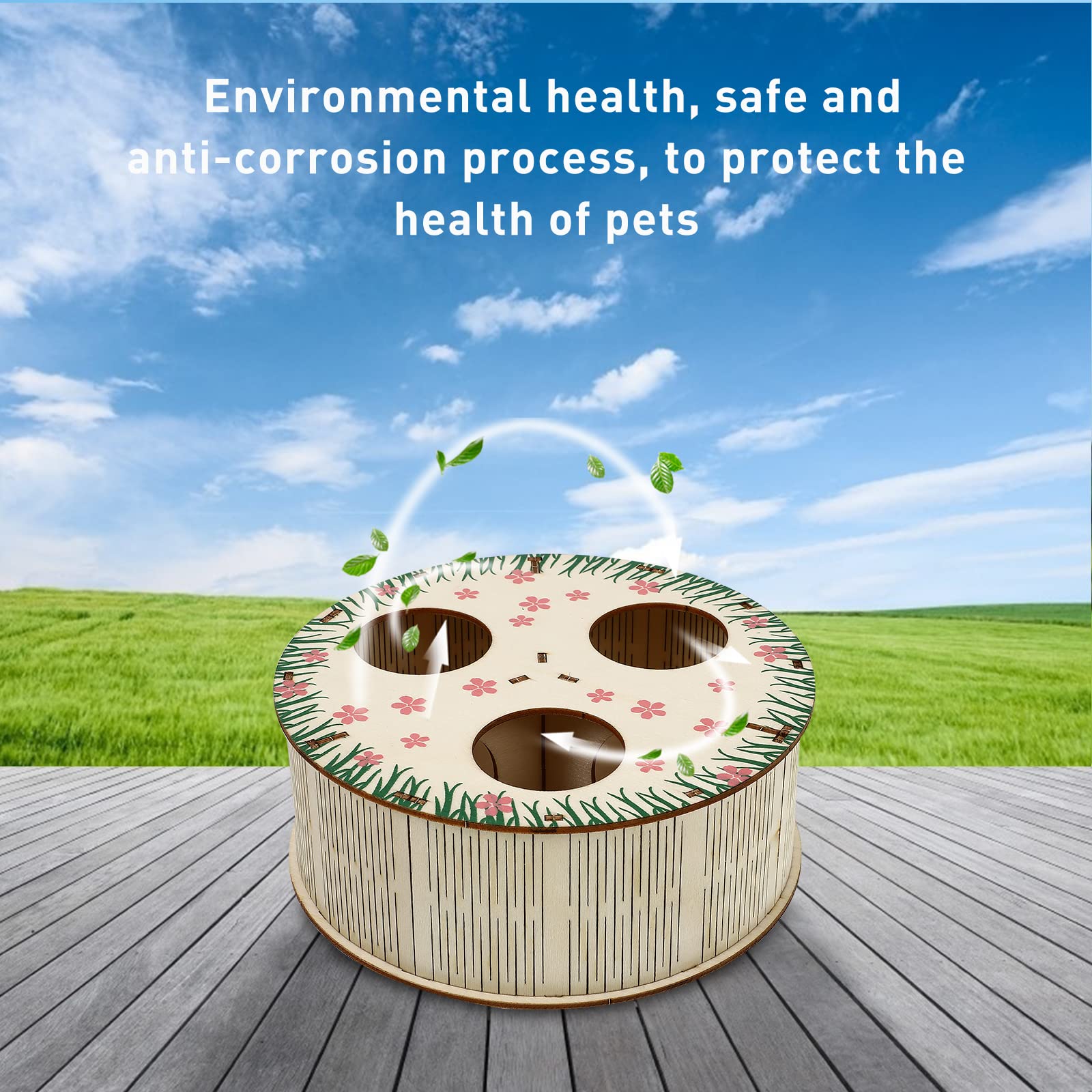 1pc Natural Wooden Hamster Maze Toy - Fun Hamster Tunnel & Labyrinth Activity House for Small Pets - Durable Pet Exercise & Play Toy for Hamsters, Gerbils, Mice - Perfect for Cage Enrichment & Mental Stimulation