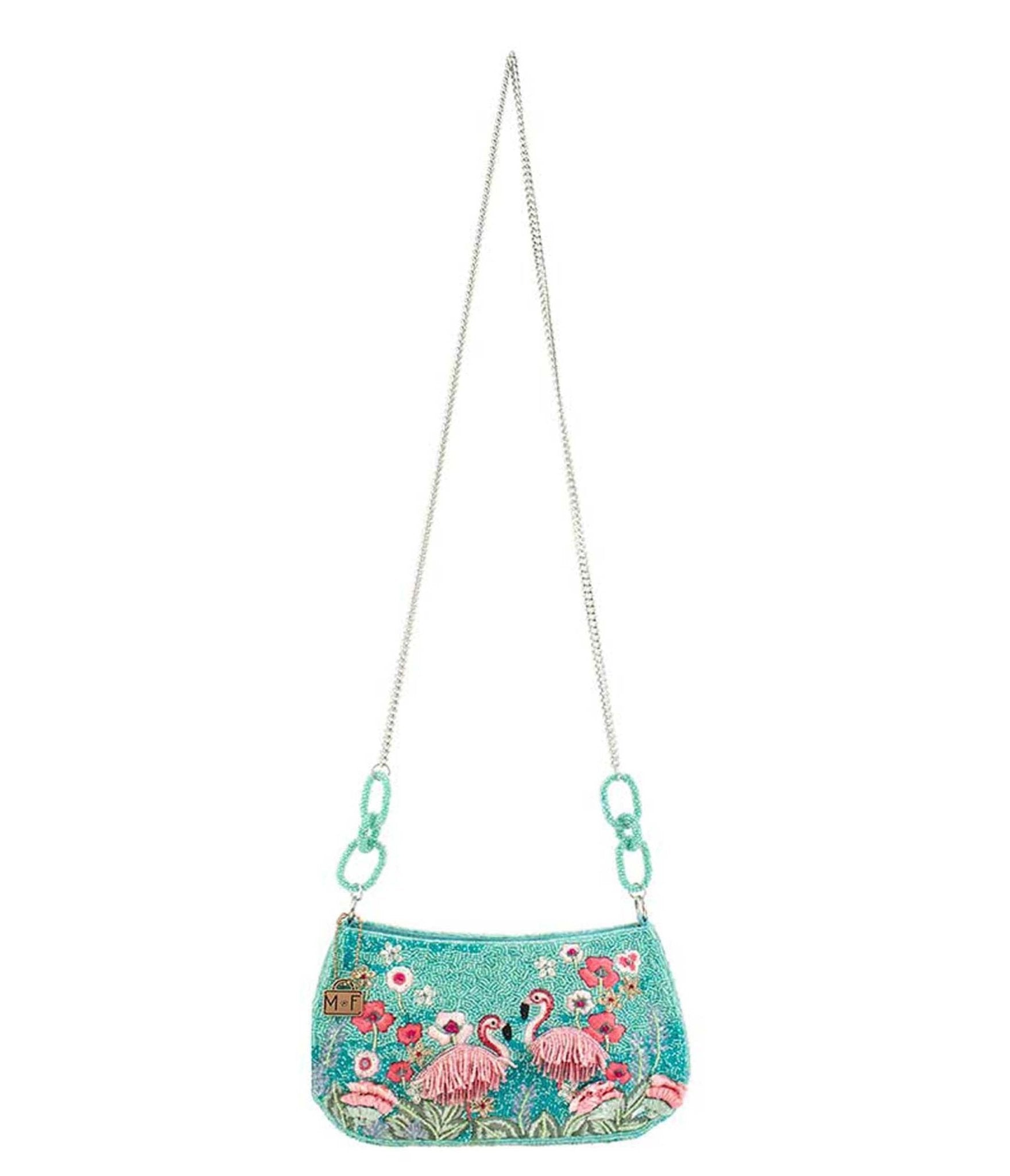Mary Frances Flirty Flamingos Crossbody Bag - Stylish Women's Fashion Handbag for Everyday Use, Parties & Travel