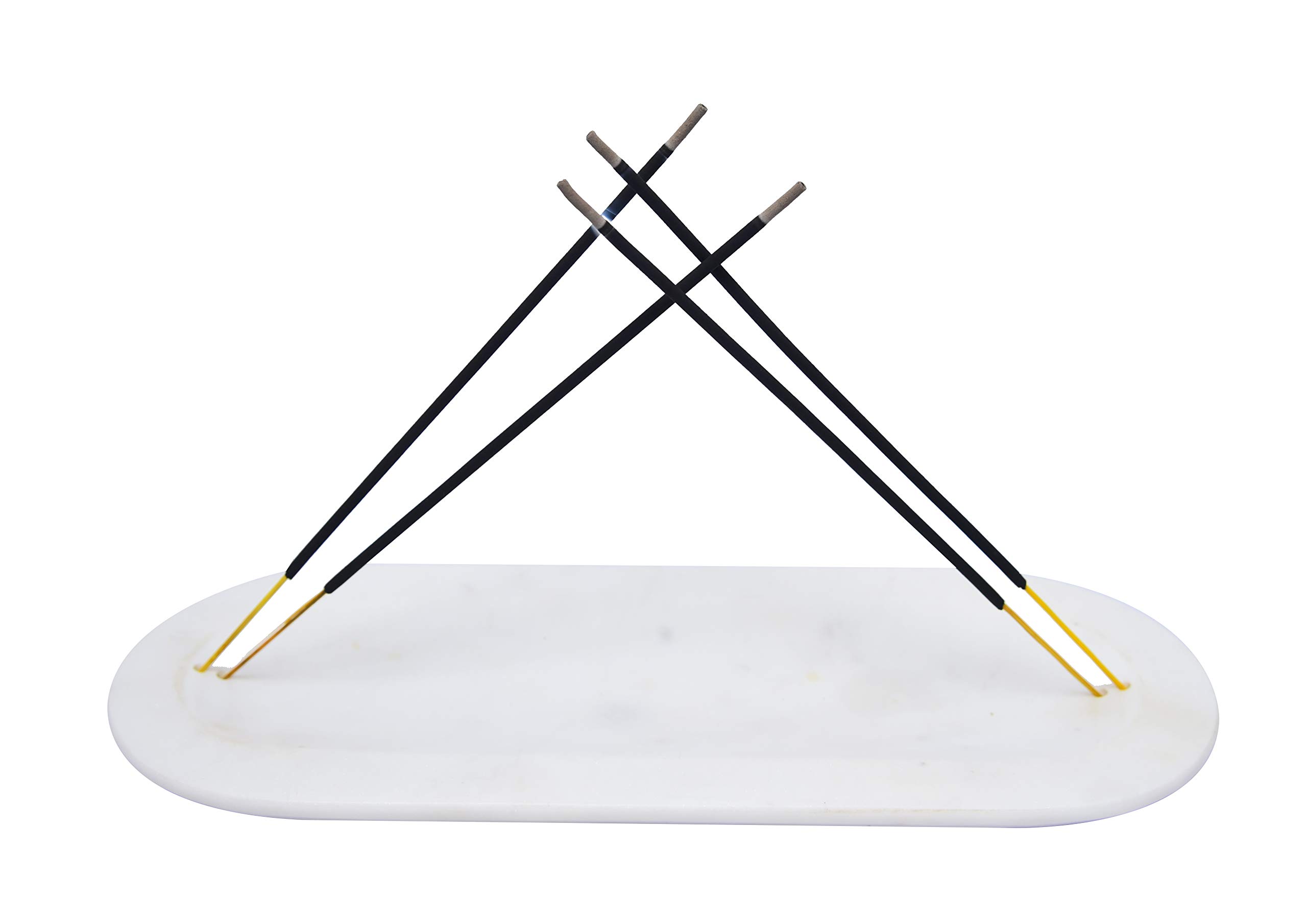 Elegant Marble Incense Stick Holder for 4 Sticks - Premium Home Decor for Meditation, Yoga & Aromatherapy