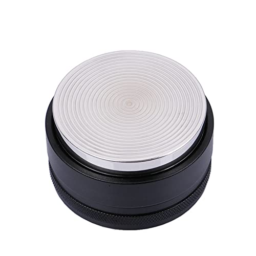 58MM Adjustable Height Stainless Steel Coffee Tamper - Espresso Powder Distributor with Threaded Base | Perfect for Home Baristas & Professional Coffee Shops