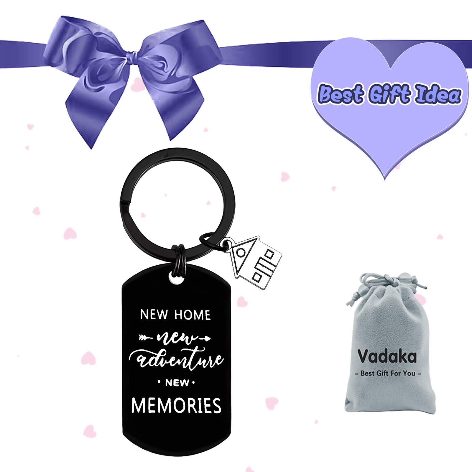 Vadaka First Home Keychains - Funny Housewarming Gift for New Home Owners, Realtor Closing Gifts & Moving in Keyrings (2024 Collection) - Perfect for Housewarming Parties, Realtor Appreciation & New Home Celebrations