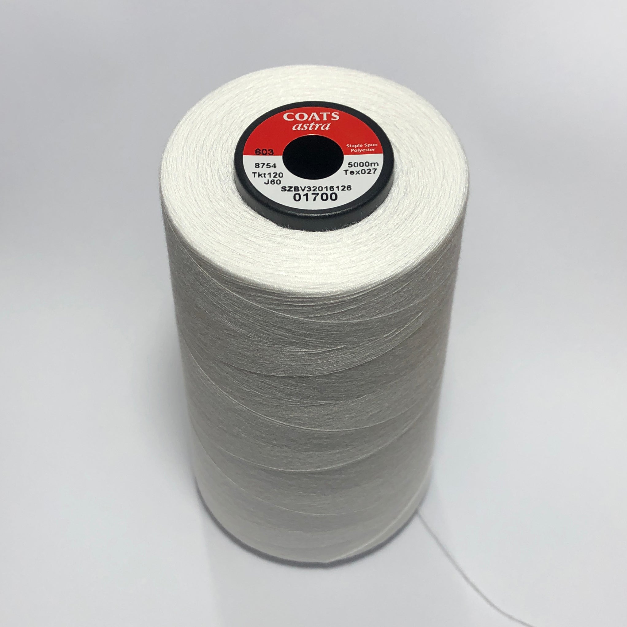 Astra General Use 120 Thread 5000m Cones - High-Quality Sewing Thread for Quilting, Embroidery & Crafting Projects