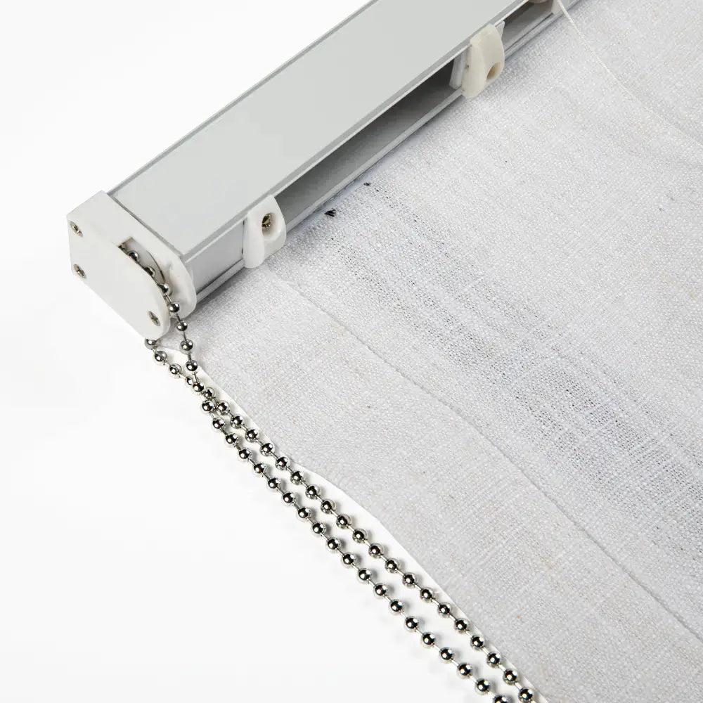 Linen Roman Shades with Loop Cord Lift - Elegant Window Treatment for Living Room, Bedroom & Home Decor