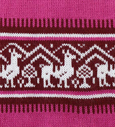 Fuchsia/Ivory/Burgundy