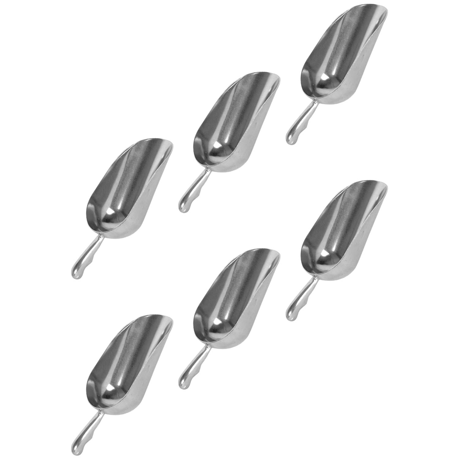 Premium Aluminum Measuring Scoops Set (6-Piece, 58 Oz) - Perfect for Baking, Candy Making & Pet Food Portioning - Durable Kitchen & Pet Accessories for Precise Measuring