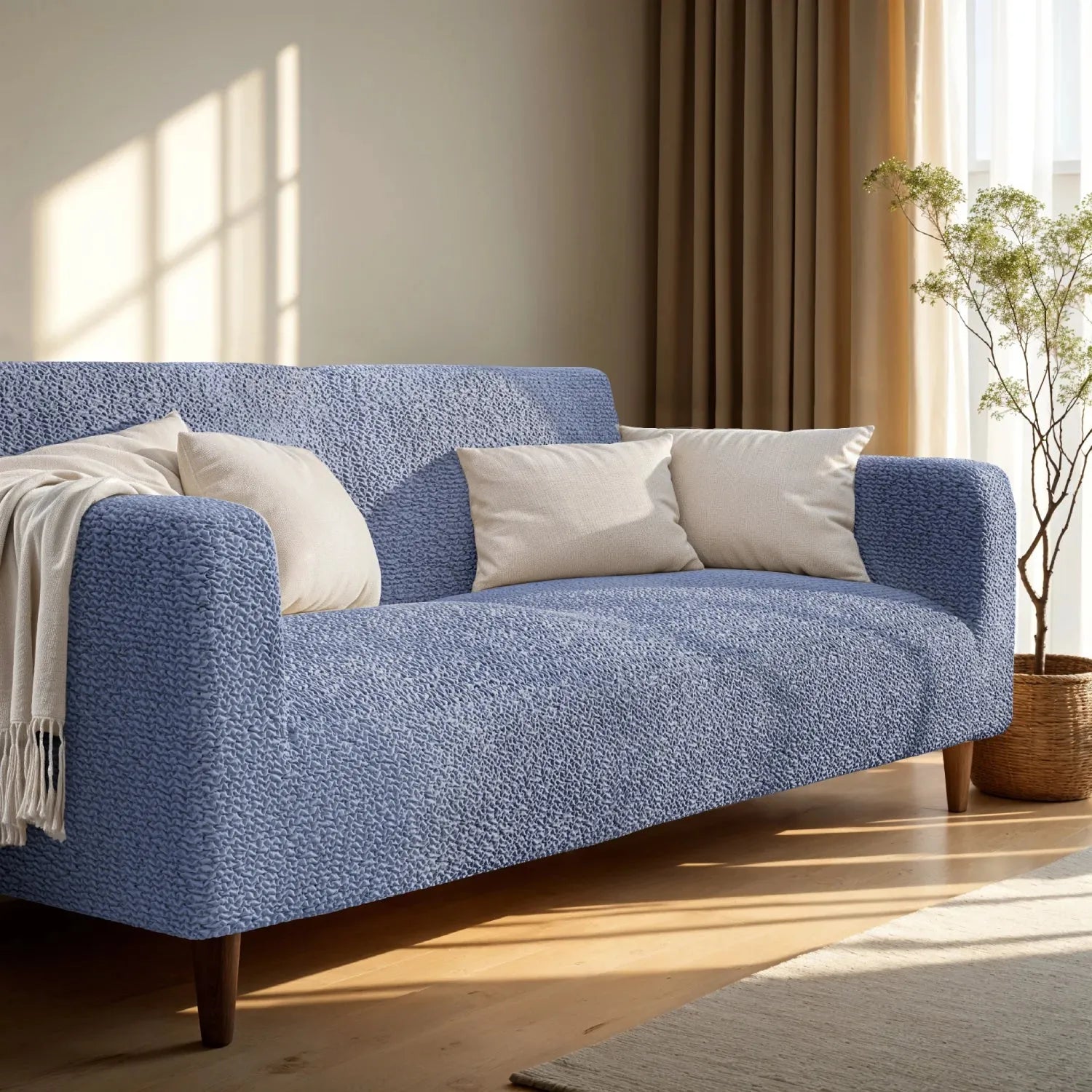 2 Seater Loveseat Slipcover - Soft Microfiber Fabric - Perfect for Living Room, Bedroom & Home Decor