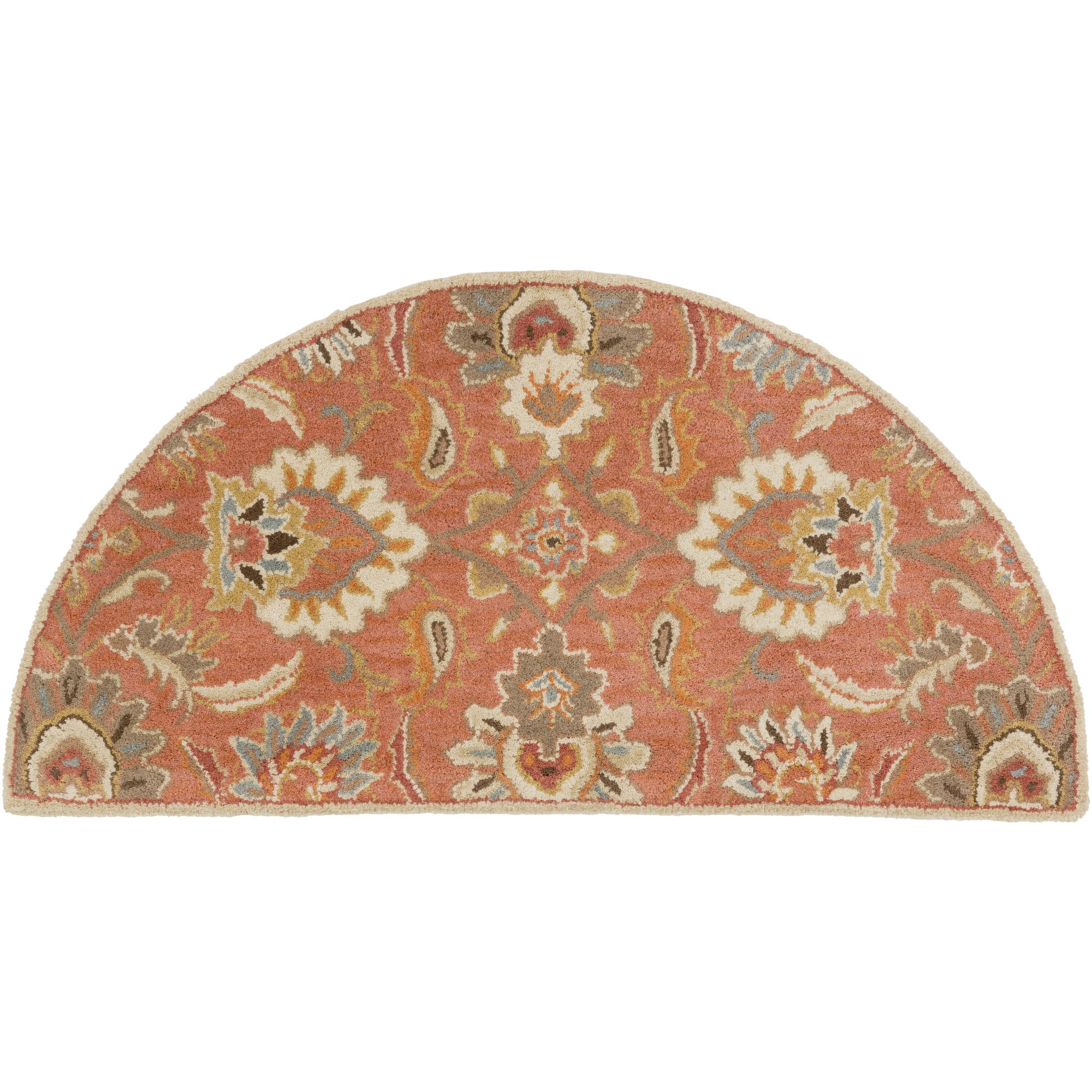 Art of Knot Vitrolles Area Rug 2' x 4' Hearth Orange - Perfect for Living Room, Bedroom & Home Decor