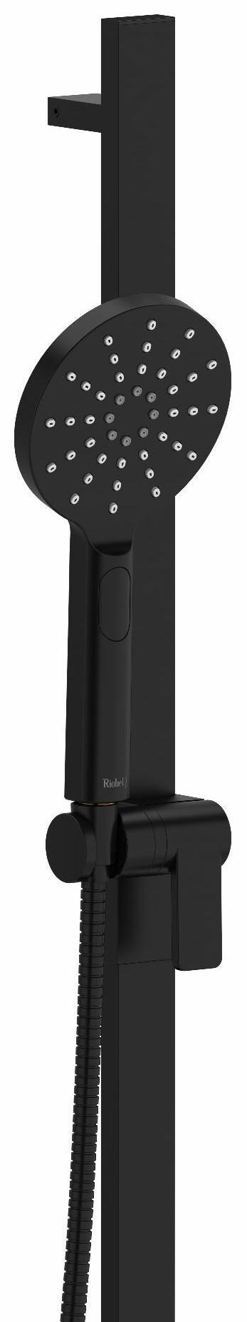 3-Function Handheld Shower Head with 31-Inch Slide Bar - 1.8 GPM Water Flow - Matte Black (Model 4844BK) - Perfect for Bathroom Renovation & Spa-Like Shower Experience