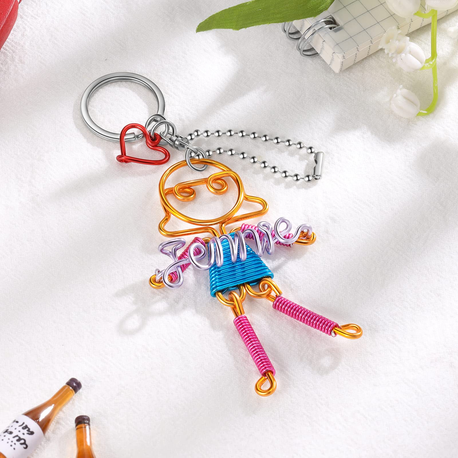 Personalized Graduation Keychain 2022 - Handmade Custom Name Key Ring - Unique Graduation Gift for Her - Perfect for High School & College Graduation Parties