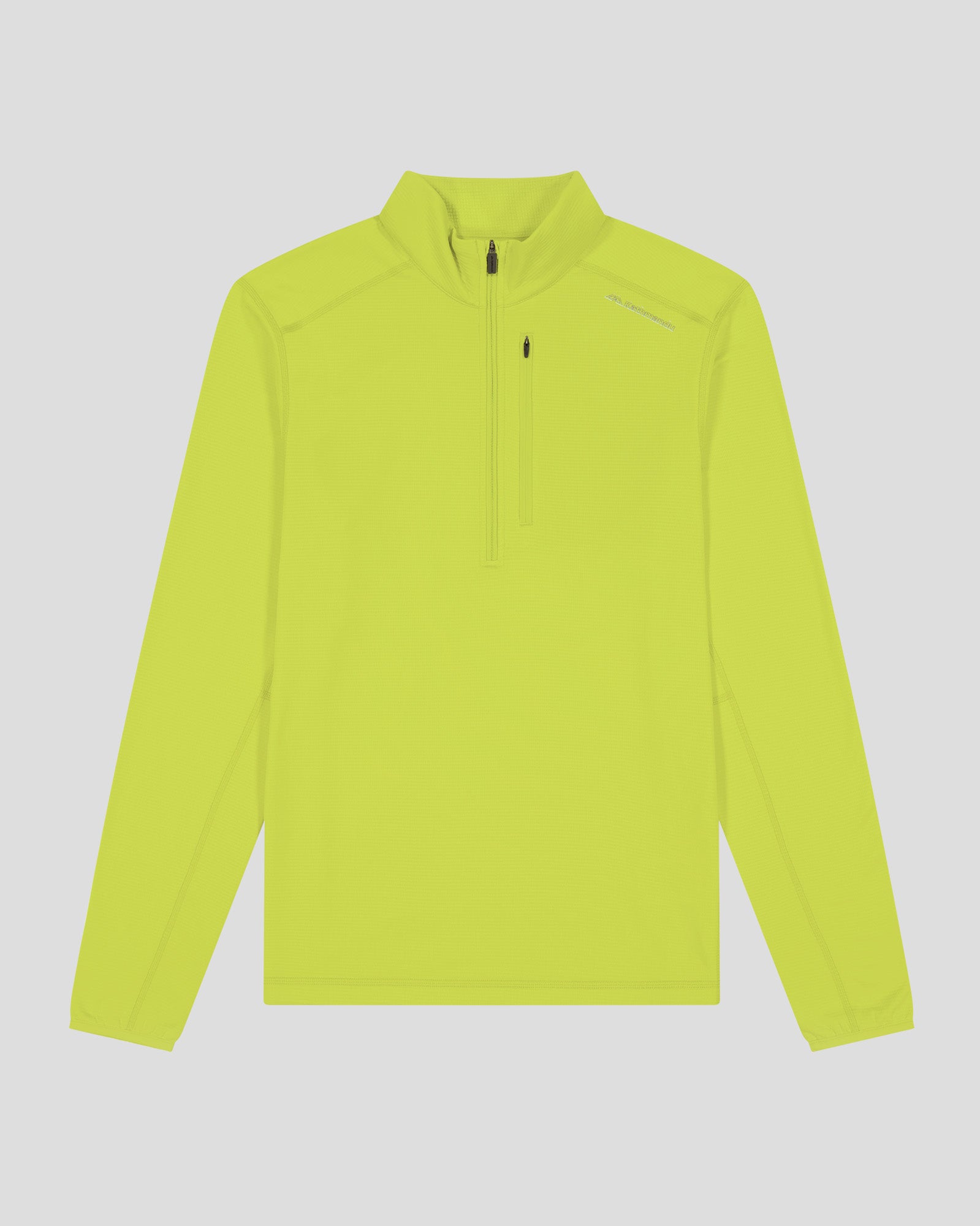 Men's Seeker Fleece 1/4 Zip Pullover Sweatshirt - Lightweight Thermal Quarter Zip Jacket for Hiking & Outdoor Activities - Bright Moss Green