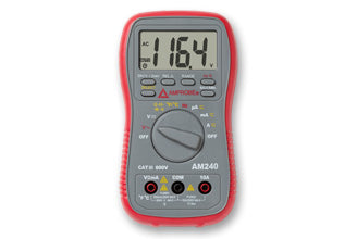 Fluke Amprobe AM-240 Digital Multimeter with Temperature Measurement - Professional Electrical Tester for Home, Automotive & HVAC Use