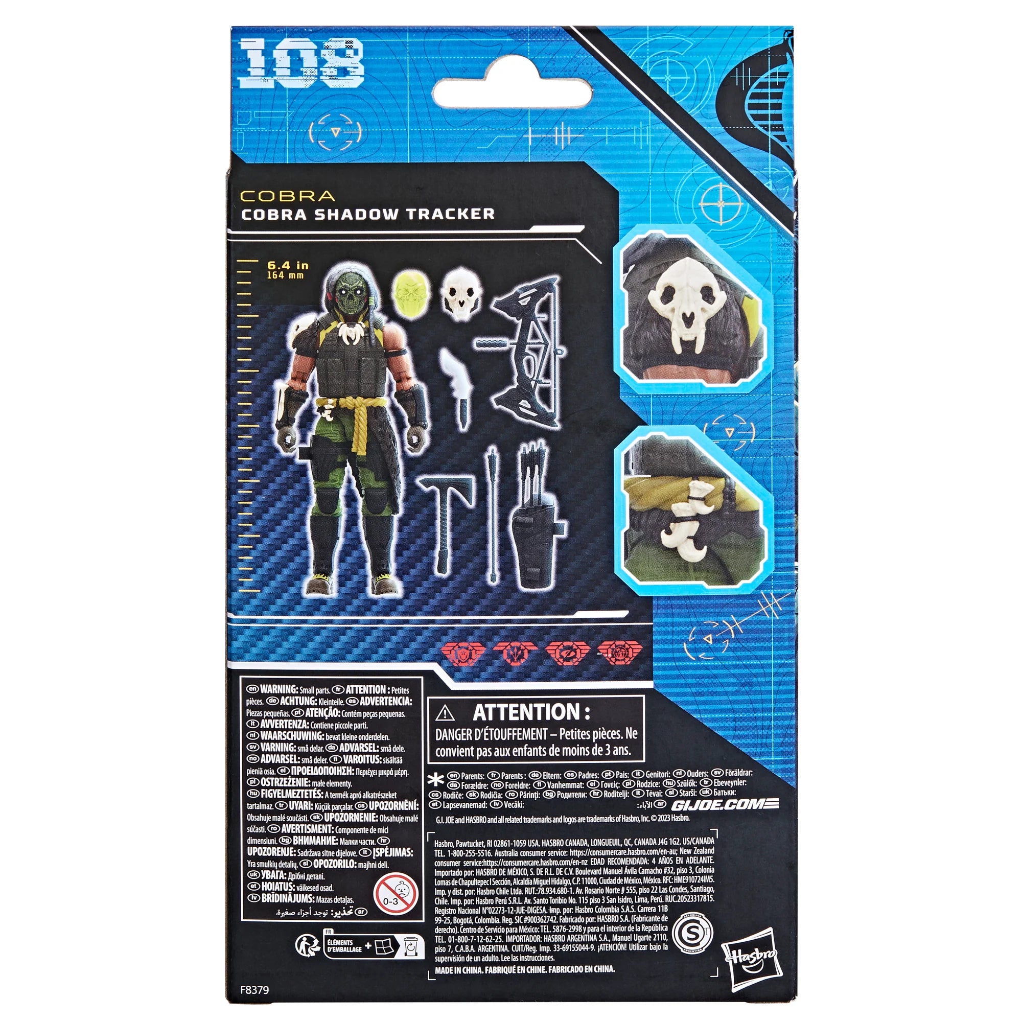 G.I. Joe Classified Series Cobra Shadow Tracker Action Figure - 6-Inch Collectible Military Toy for Display & Play | Perfect for Collectors, Gift Giving & Diorama Scenes