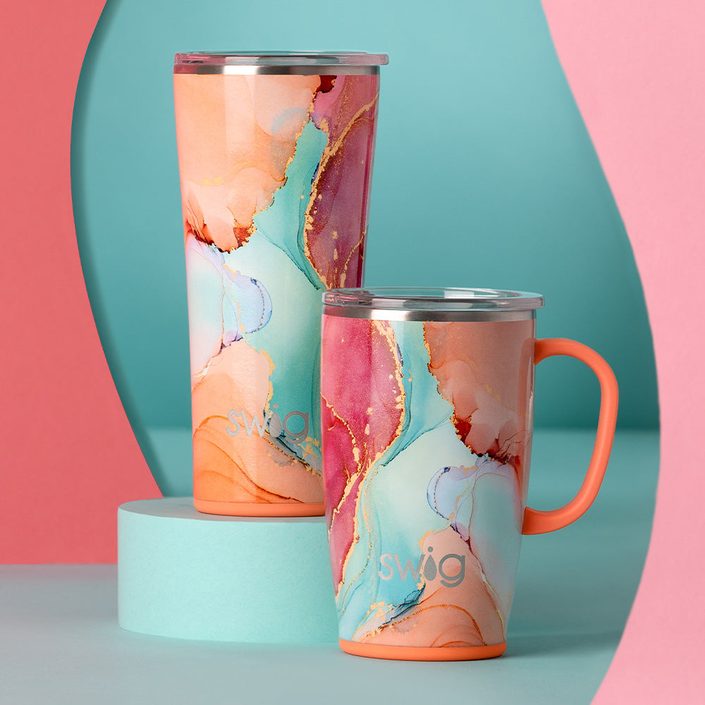 18oz Dreamsicle Travel Mug - Insulated Stainless Steel Coffee Tumbler with Lid, Leakproof & Sweatproof - Perfect for Commuting, Hiking & Outdoor Activities